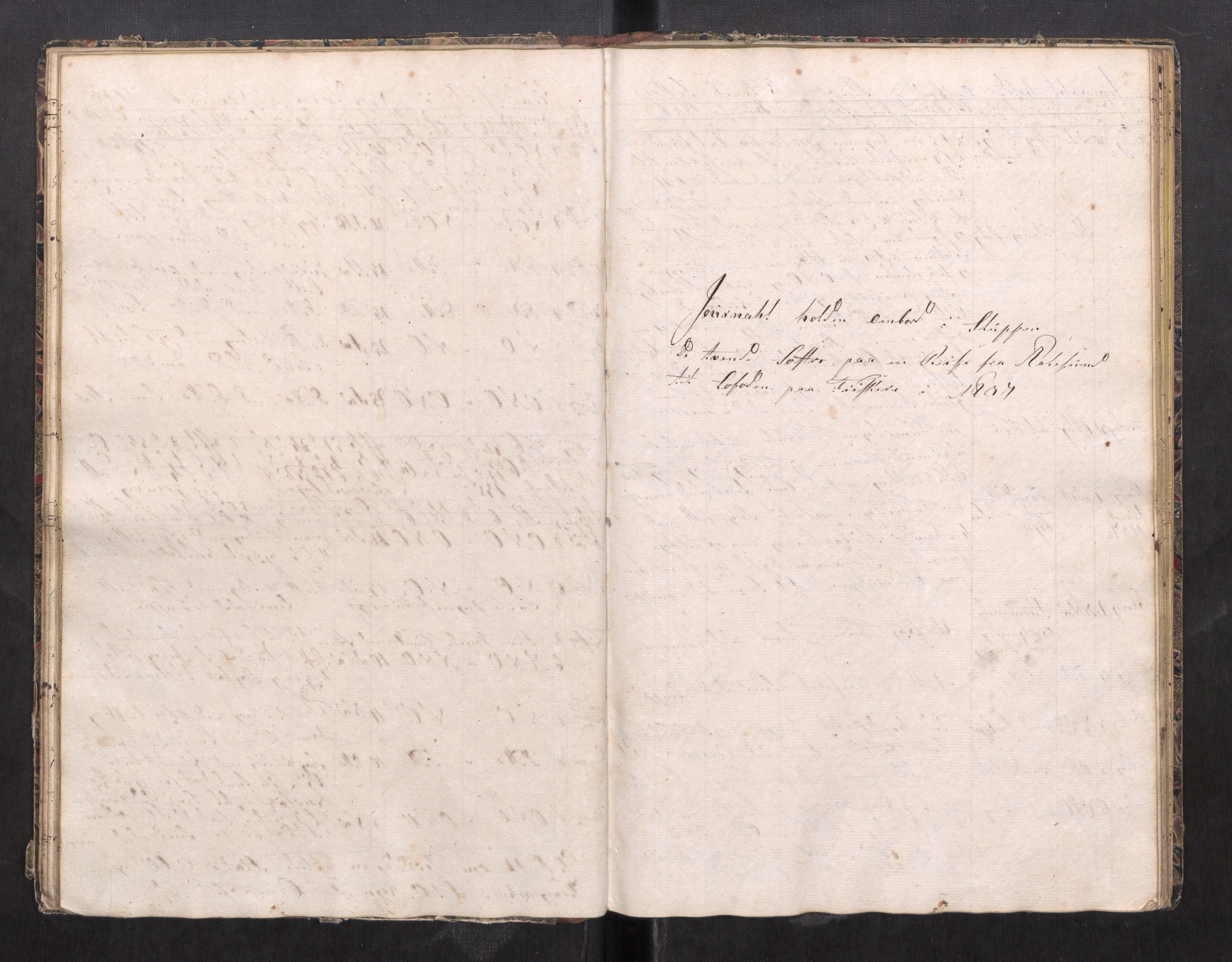 Kristiansund magistrat, AV/SAT-A-0032/F/Fx/L0012: Journal for sluppen "Tvende søstre", "Oskar" og "Emanuel" av Ålesund, 1836-1839