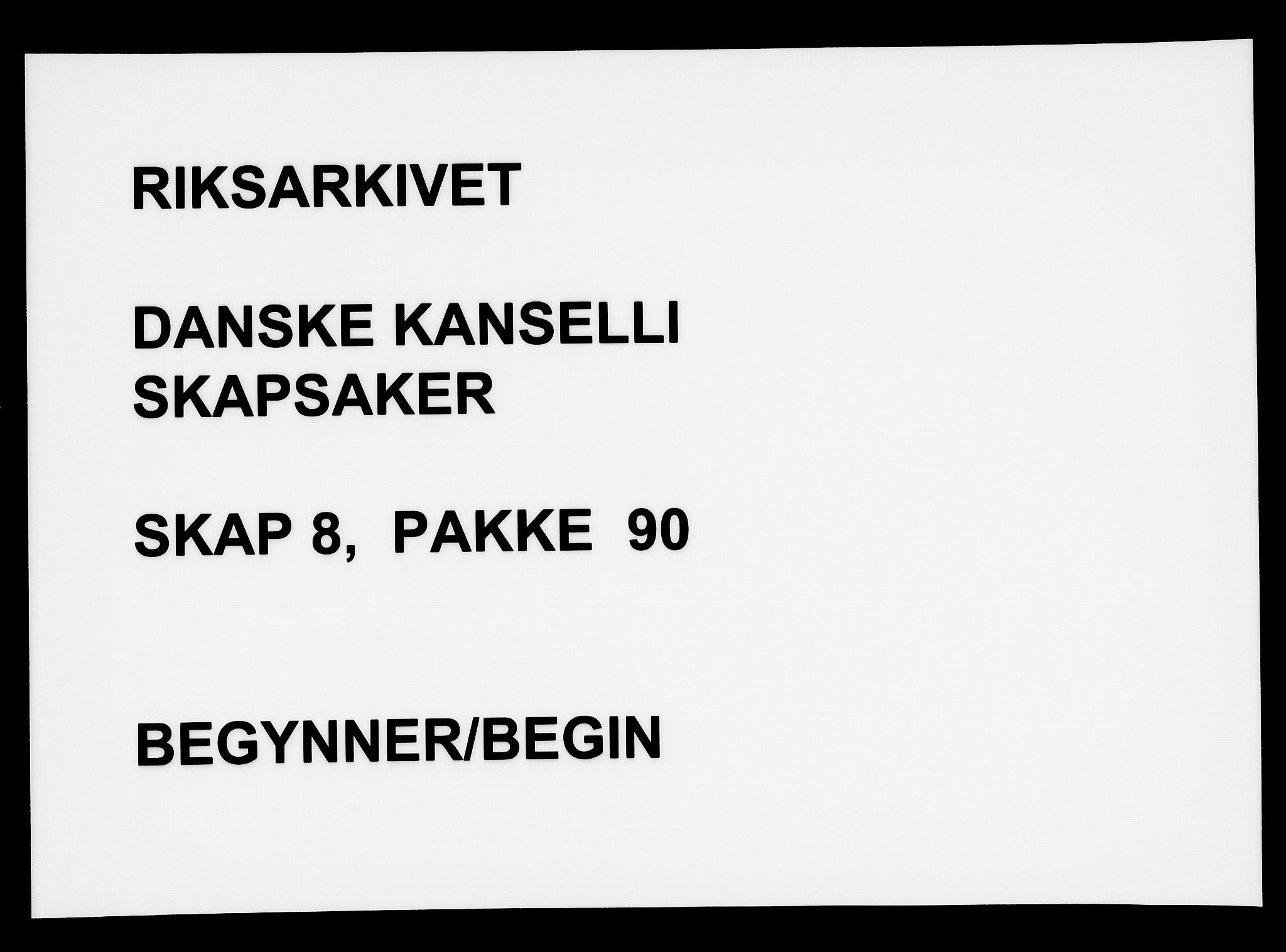 Danske Kanselli, Skapsaker, RA/EA-4061/F/L0003: Skap 8, pakke 73-95, 1616-1691, s. 288