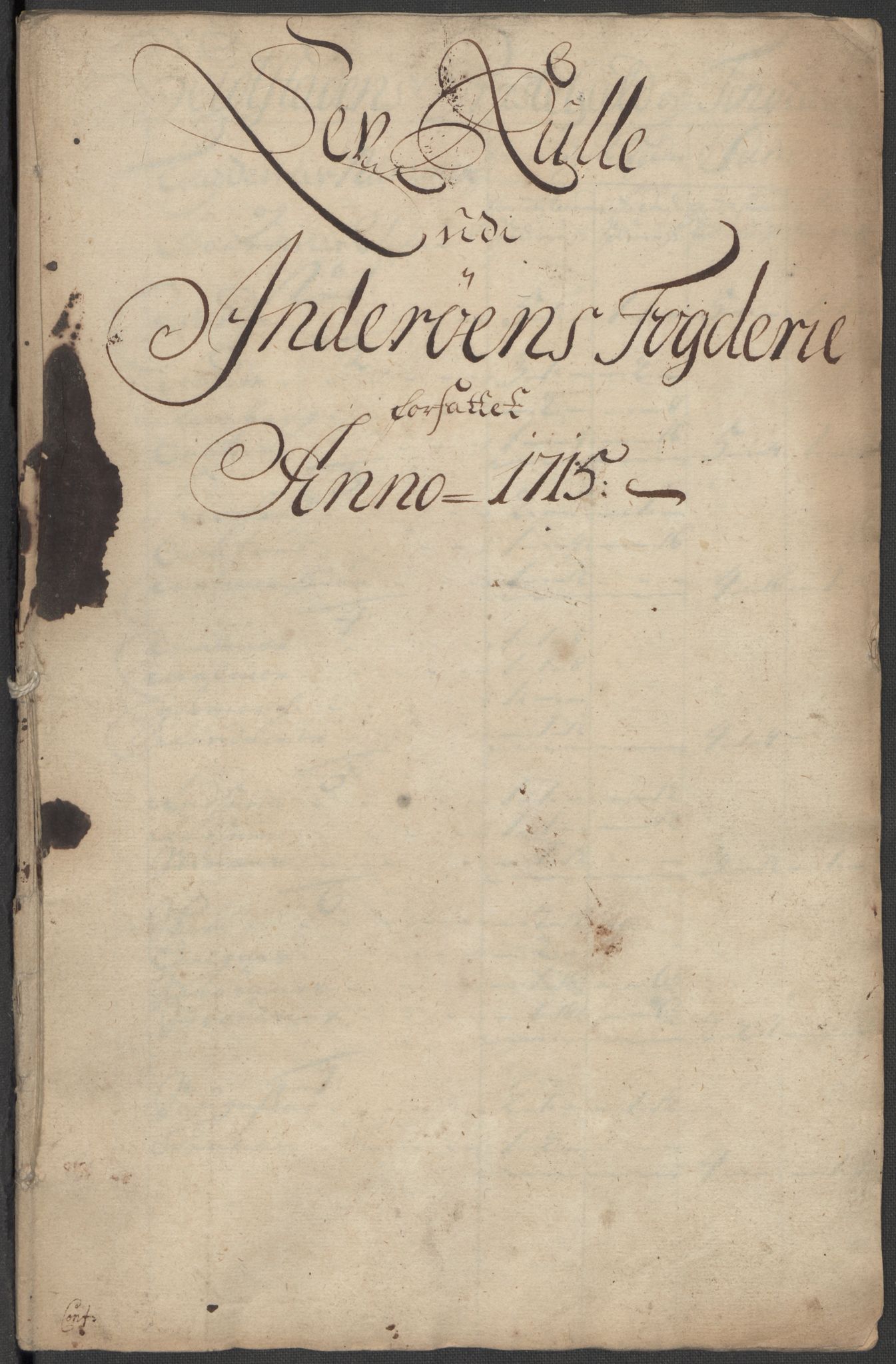 Rentekammeret inntil 1814, Reviderte regnskaper, Fogderegnskap, RA/EA-4092/R63/L4323: Fogderegnskap Inderøy, 1715, s. 147