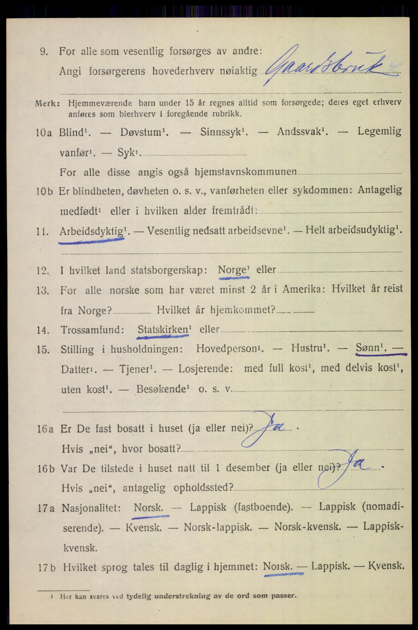 SAT, Folketelling 1920 for 1839 Beiarn herred, 1920, s. 2665
