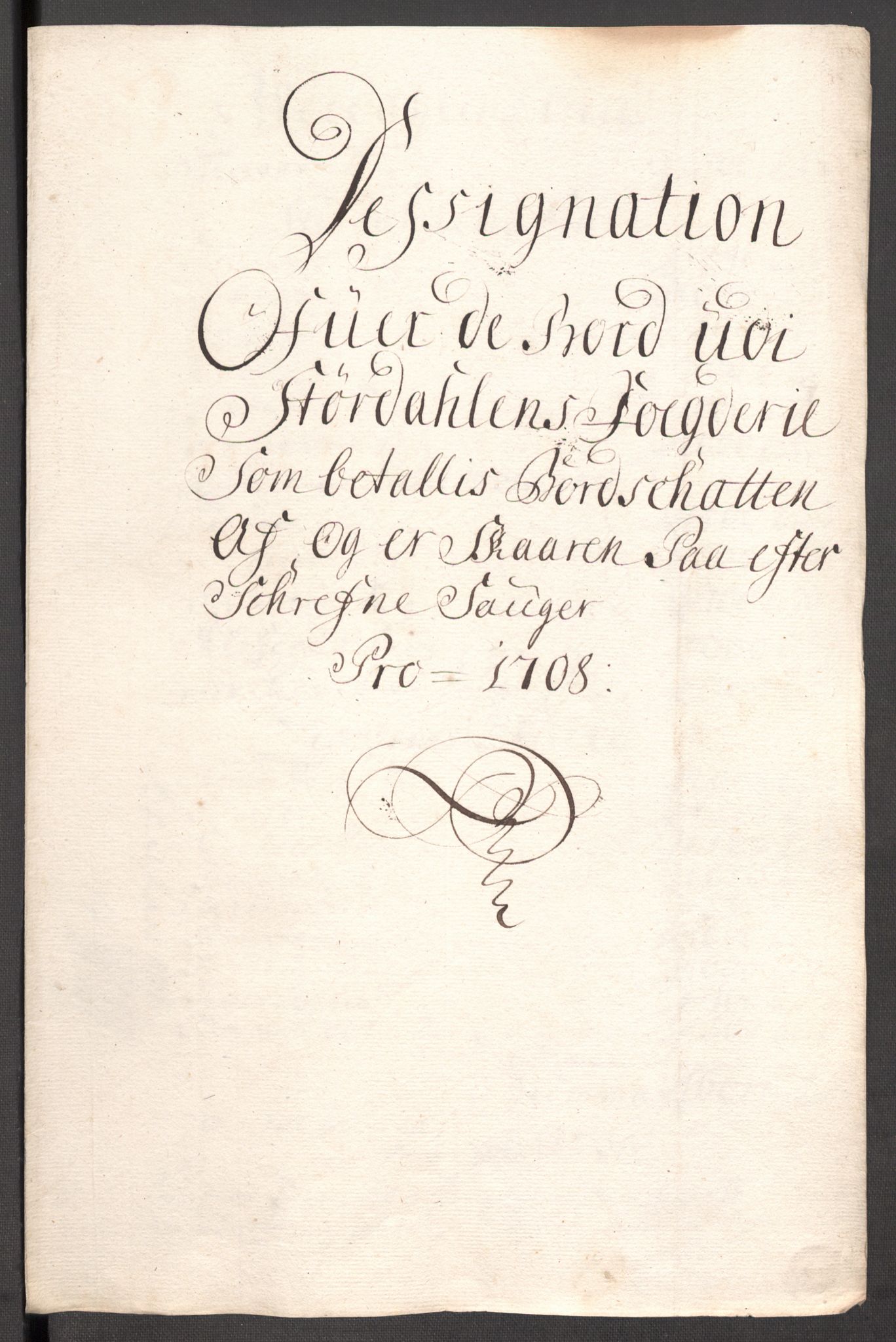 Rentekammeret inntil 1814, Reviderte regnskaper, Fogderegnskap, RA/EA-4092/R62/L4198: Fogderegnskap Stjørdal og Verdal, 1708, s. 118