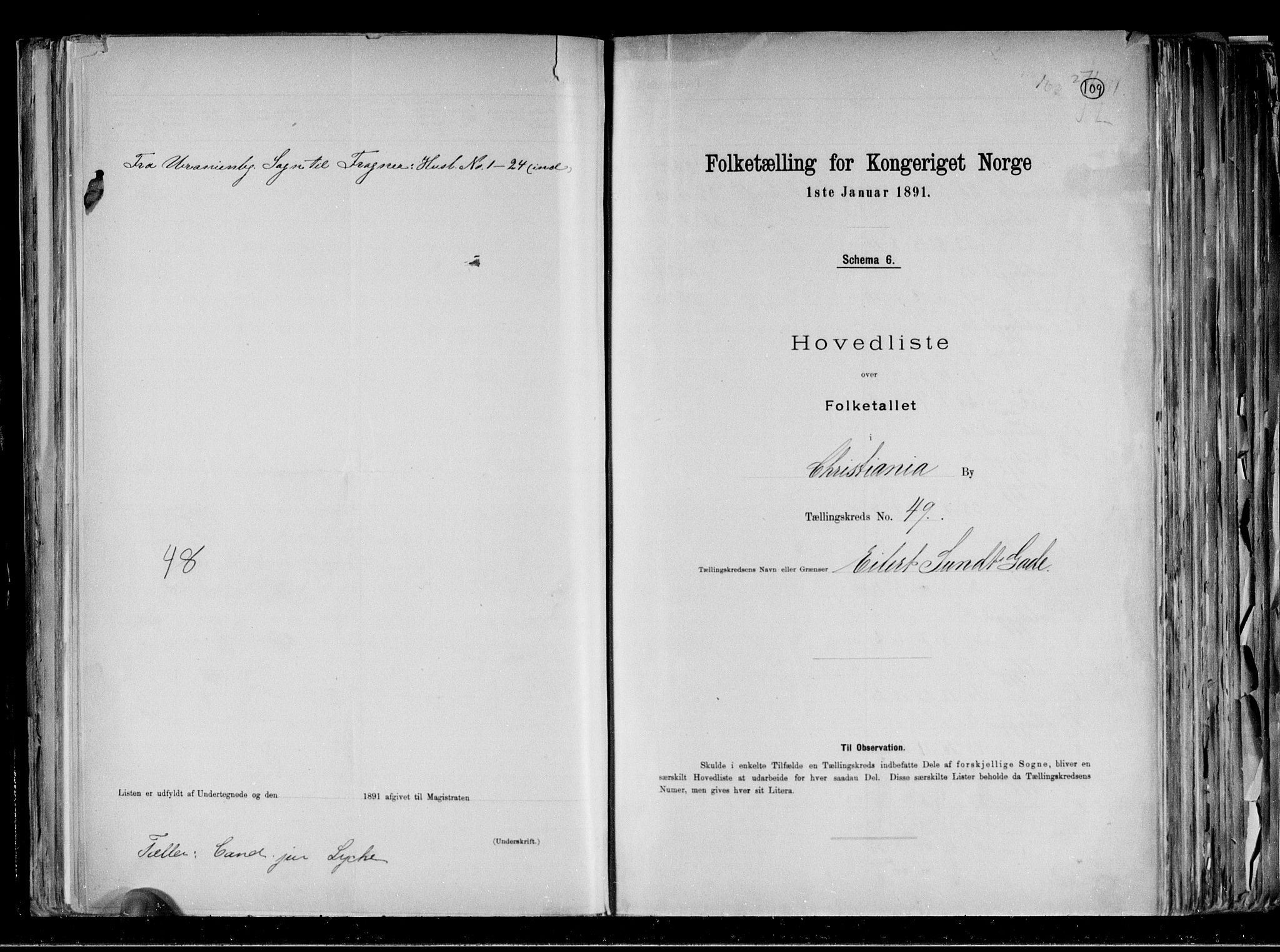 RA, Folketelling 1891 for 0301 Kristiania kjøpstad, 1891, s. 27943