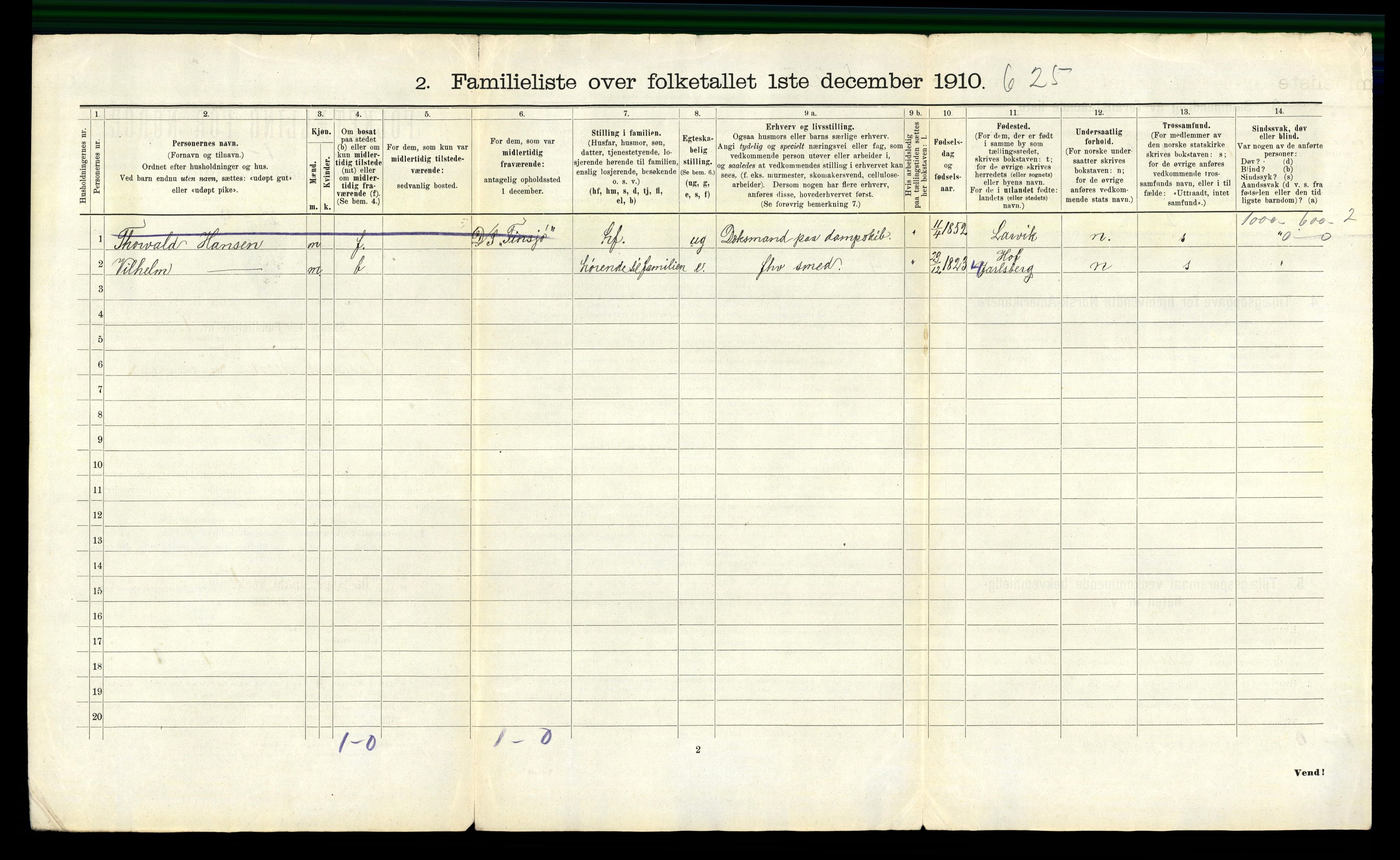 RA, Folketelling 1910 for 0201 Son ladested, 1910, s. 16