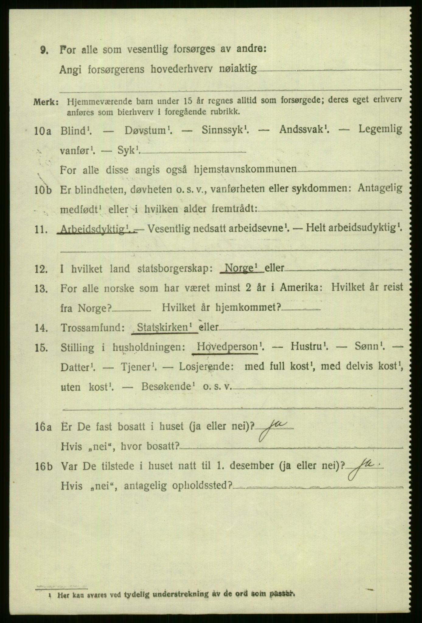 SAB, Folketelling 1920 for 1235 Voss herred, 1920, s. 3968