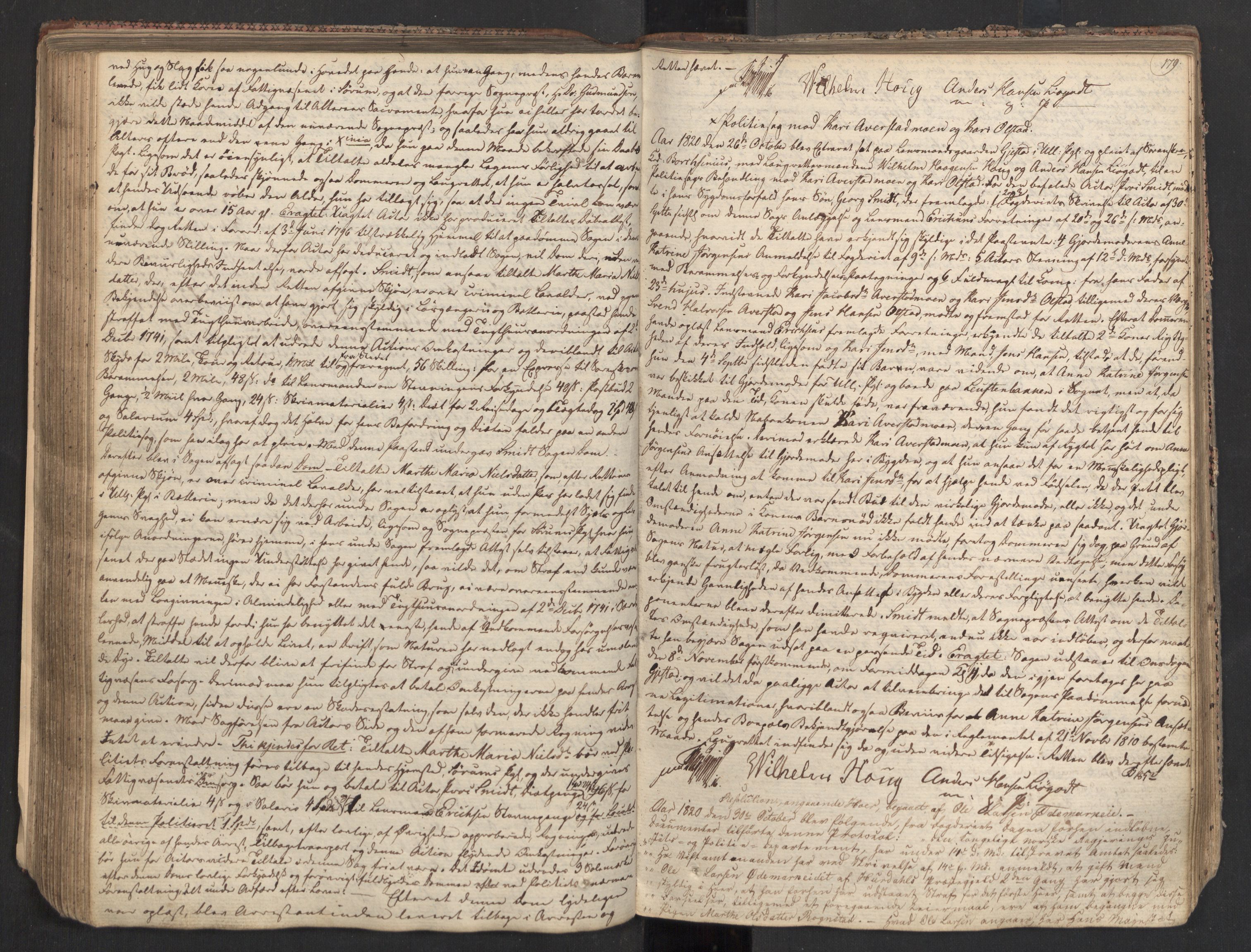 Øvre Romerike sorenskriveri, SAO/A-10649/F/Fc/Fca/L0010: Ekstrarettsprotokoll 10, 1816-1820, s. 178b-179a