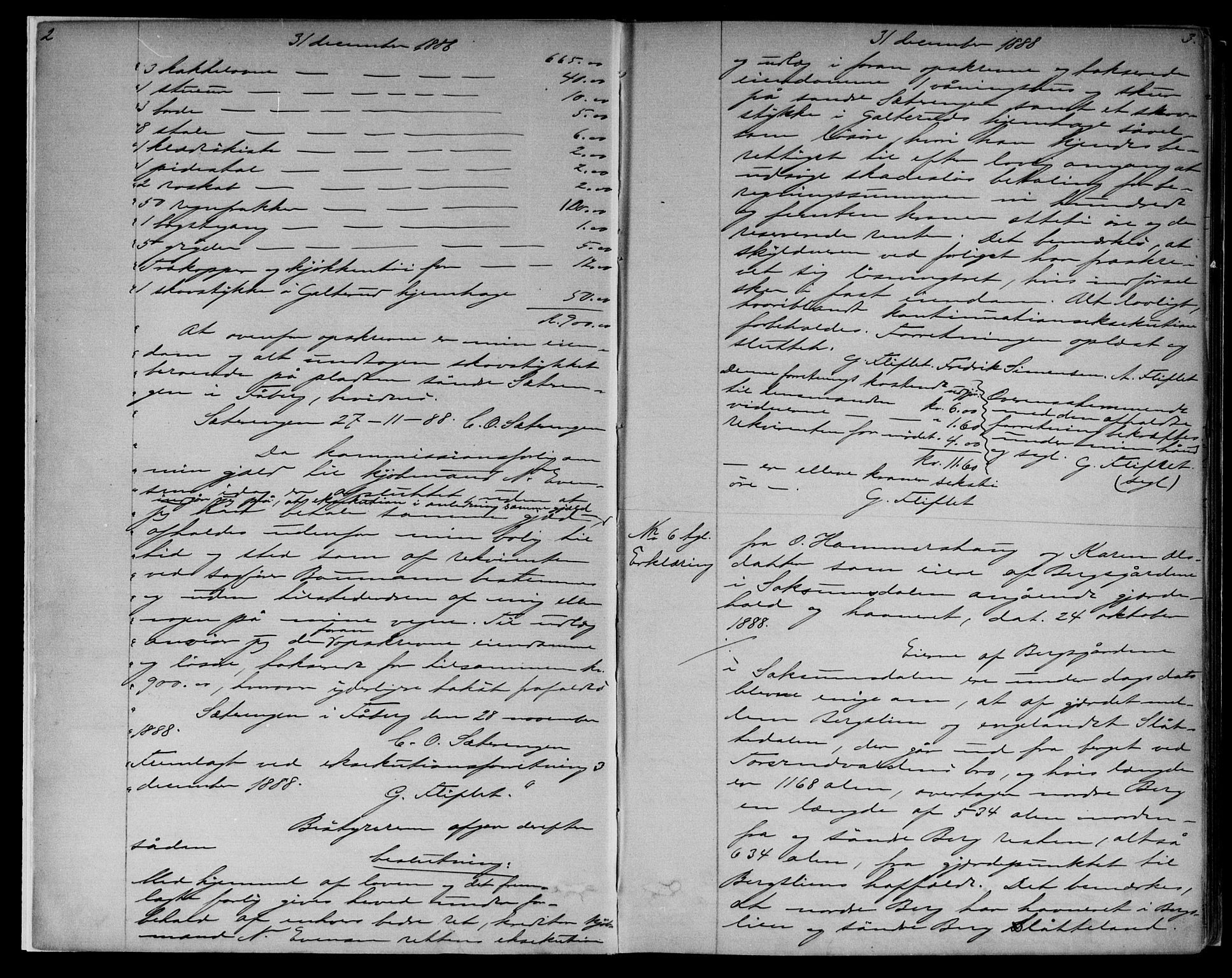 Sør-Gudbrandsdal tingrett, AV/SAH-TING-004/H/Hb/Hba/L0019: Pantebok nr. I 19, 1888-1892, s. 2-3