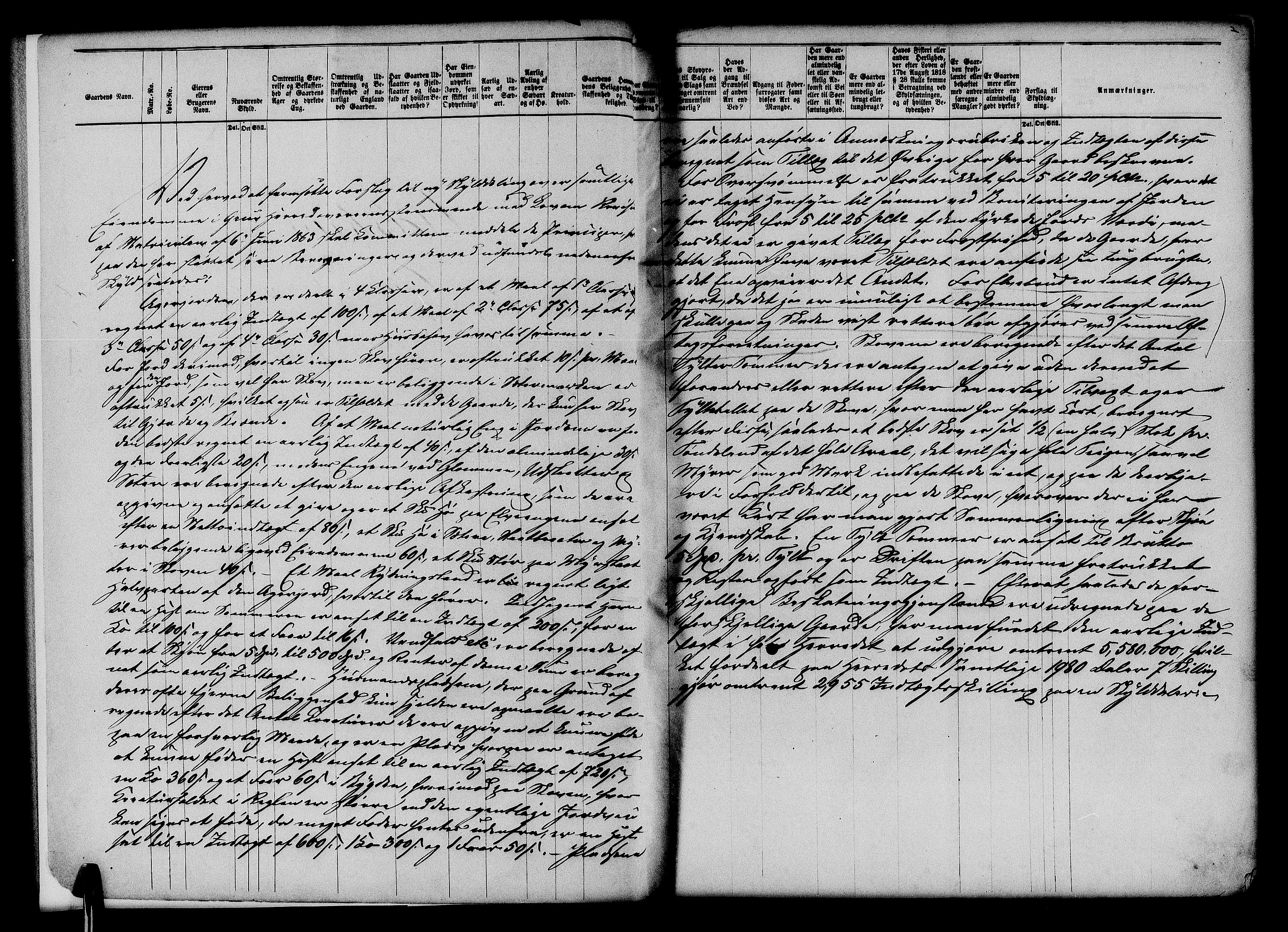 Matrikkelrevisjonen av 1863, AV/RA-S-1530/F/Fe/L0054: Grue og Brandval, 1863