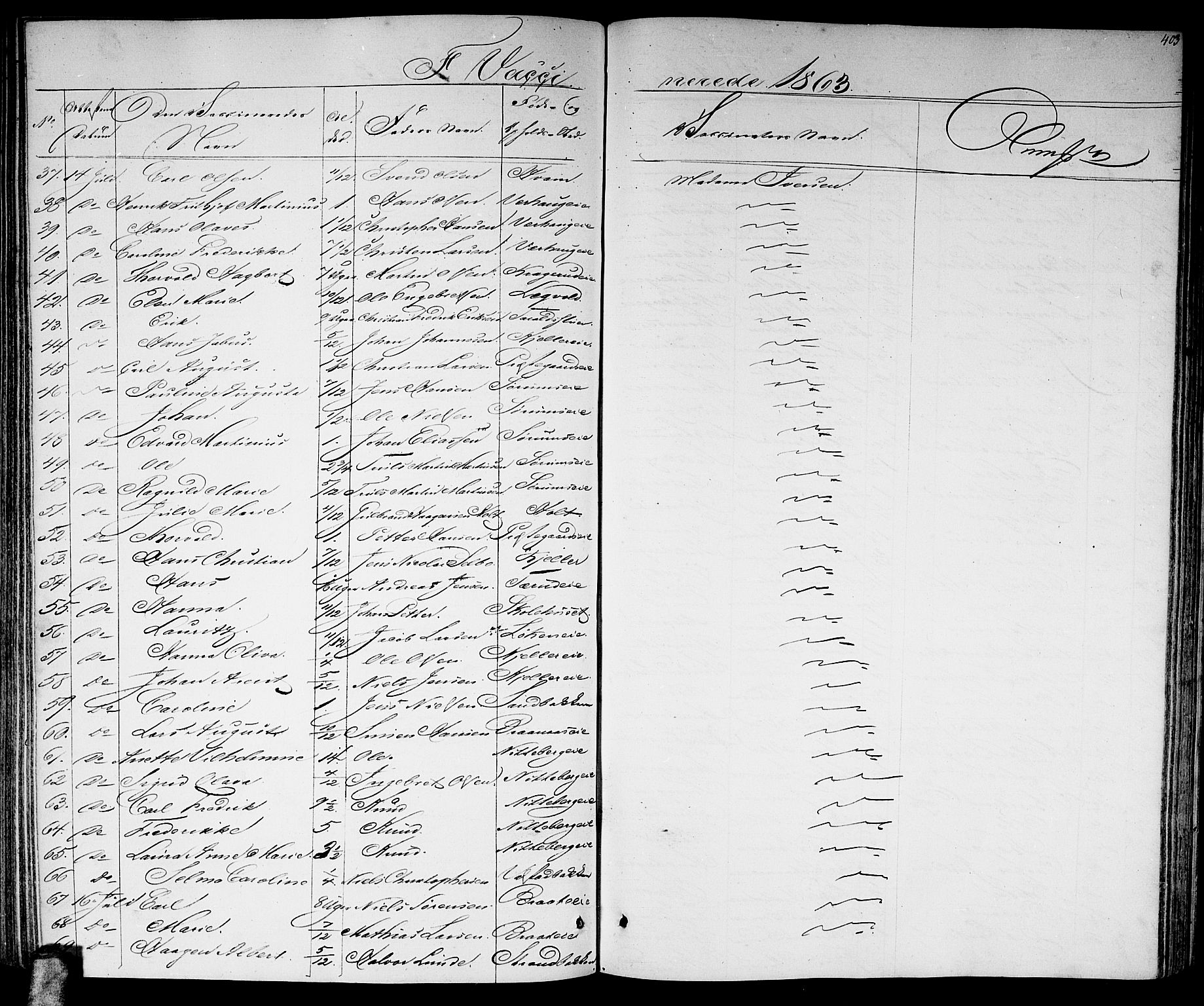 Skedsmo prestekontor Kirkebøker, AV/SAO-A-10033a/G/Ga/L0002: Klokkerbok nr. I 2, 1855-1872, s. 403