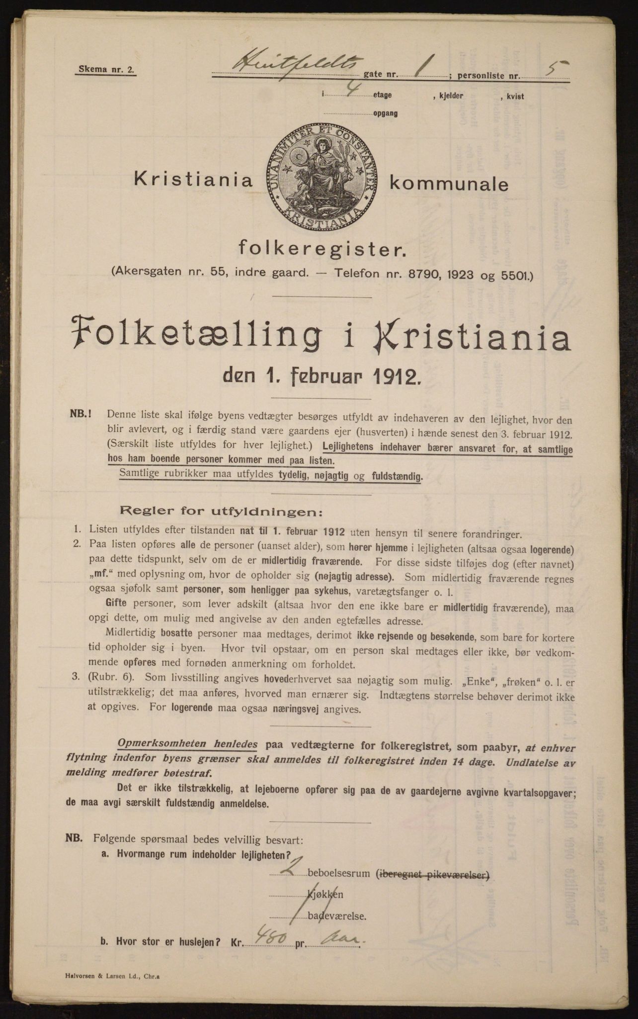 OBA, Kommunal folketelling 1.2.1912 for Kristiania, 1912, s. 41923