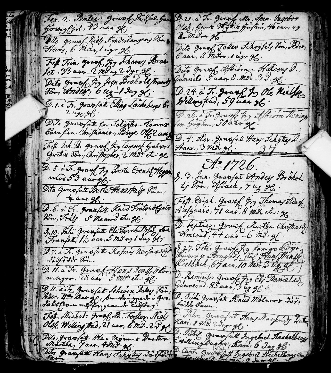 Røyken kirkebøker, AV/SAKO-A-241/F/Fa/L0001: Ministerialbok nr. 1, 1701-1730, s. 76