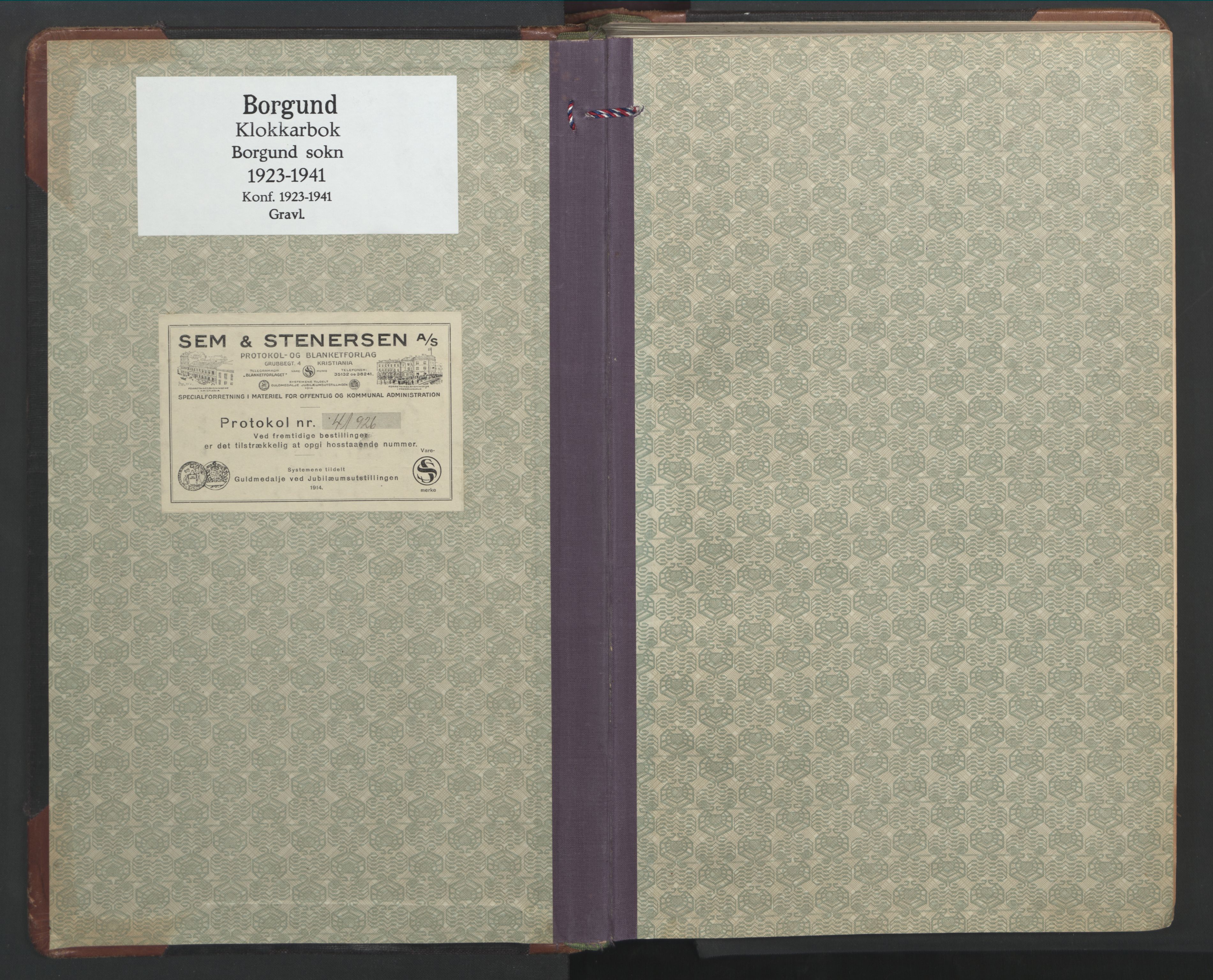 Ministerialprotokoller, klokkerbøker og fødselsregistre - Møre og Romsdal, SAT/A-1454/528/L0435: Klokkerbok nr. 528C16, 1923-1957