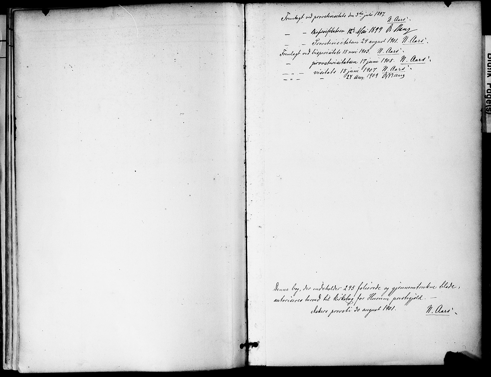 Hurum kirkebøker, AV/SAKO-A-229/F/Fa/L0015: Ministerialbok nr. 15, 1896-1908