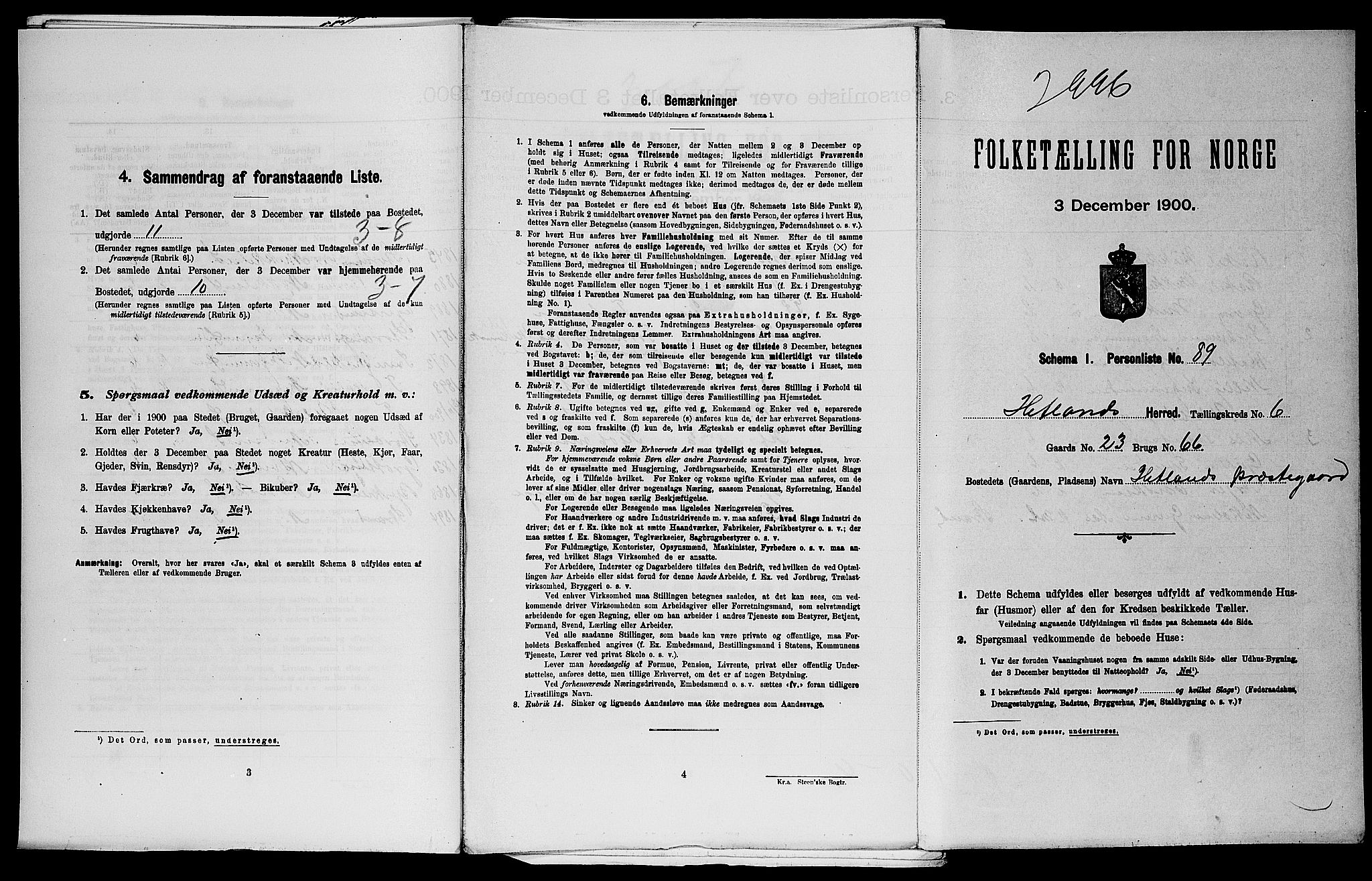 SAST, Folketelling 1900 for 1126 Hetland herred, 1900, s. 910