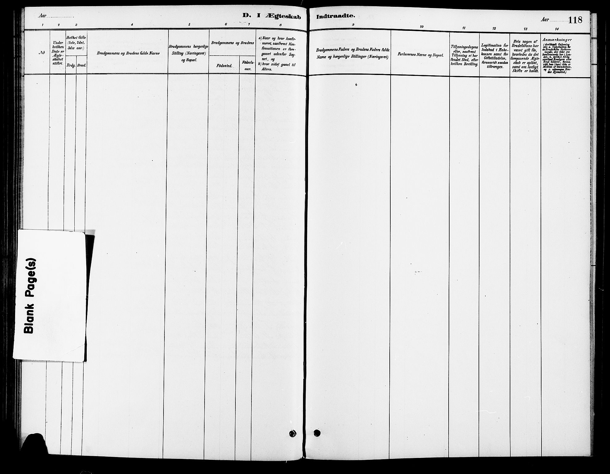 Vinger prestekontor, SAH/PREST-024/H/Ha/Haa/L0013: Ministerialbok nr. 13, 1881-1897, s. 118