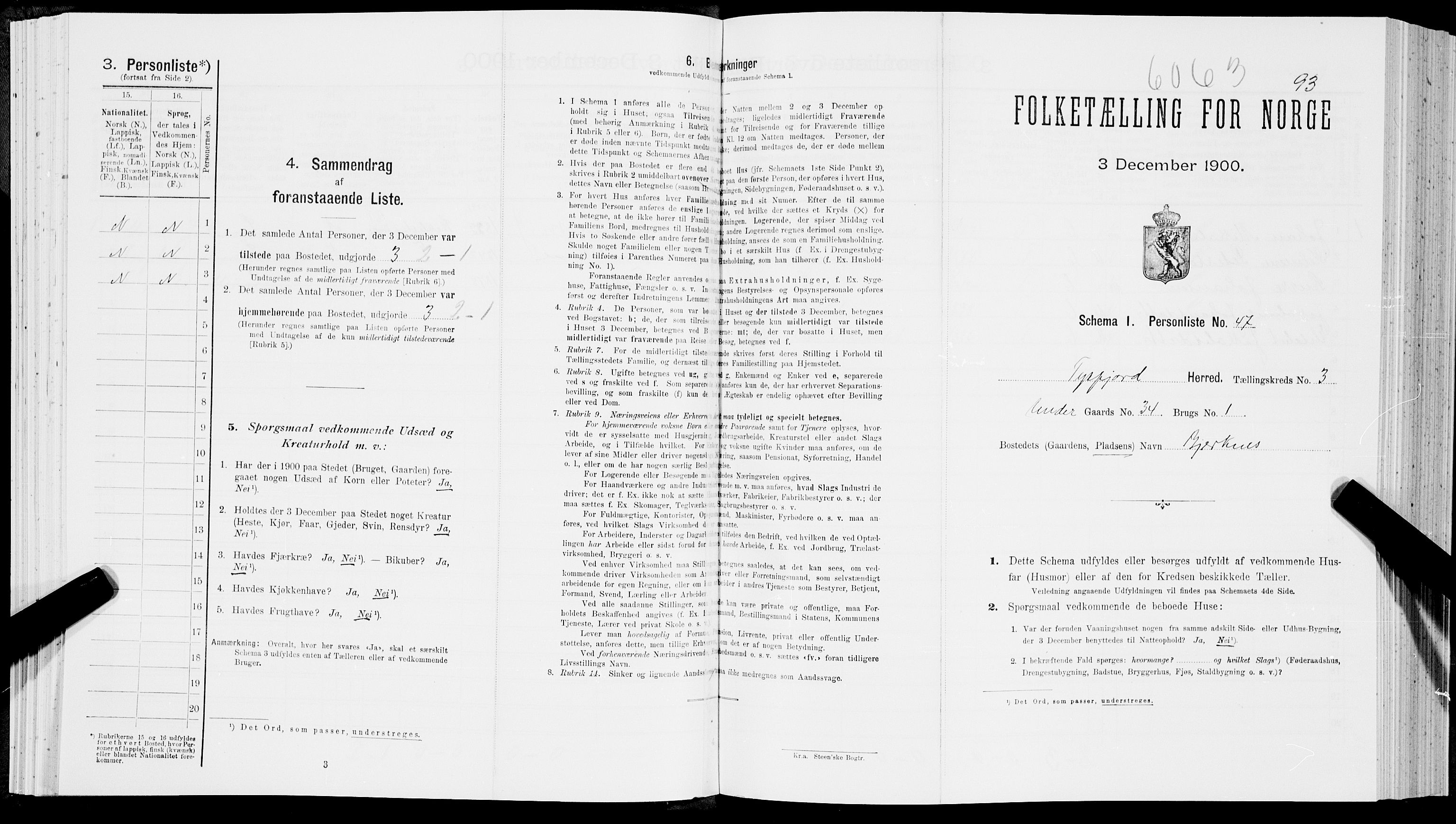SAT, Folketelling 1900 for 1850 Tysfjord herred, 1900, s. 389