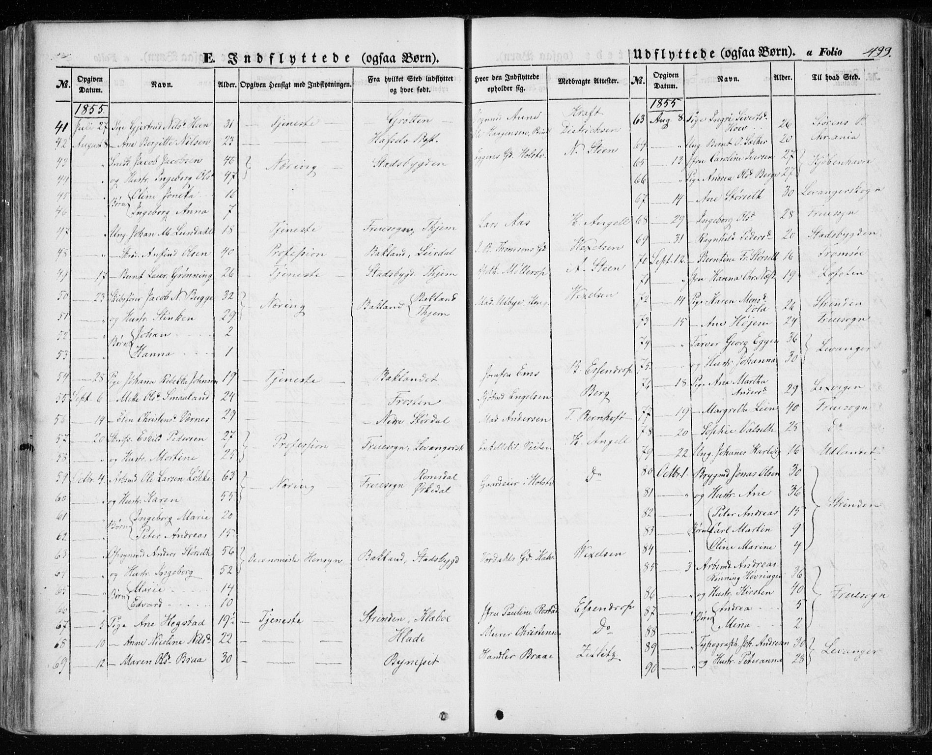 Ministerialprotokoller, klokkerbøker og fødselsregistre - Sør-Trøndelag, SAT/A-1456/601/L0051: Ministerialbok nr. 601A19, 1848-1857, s. 499
