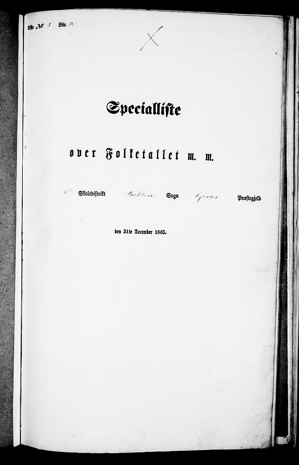 RA, Folketelling 1865 for 1146P Tysvær prestegjeld, 1865, s. 119