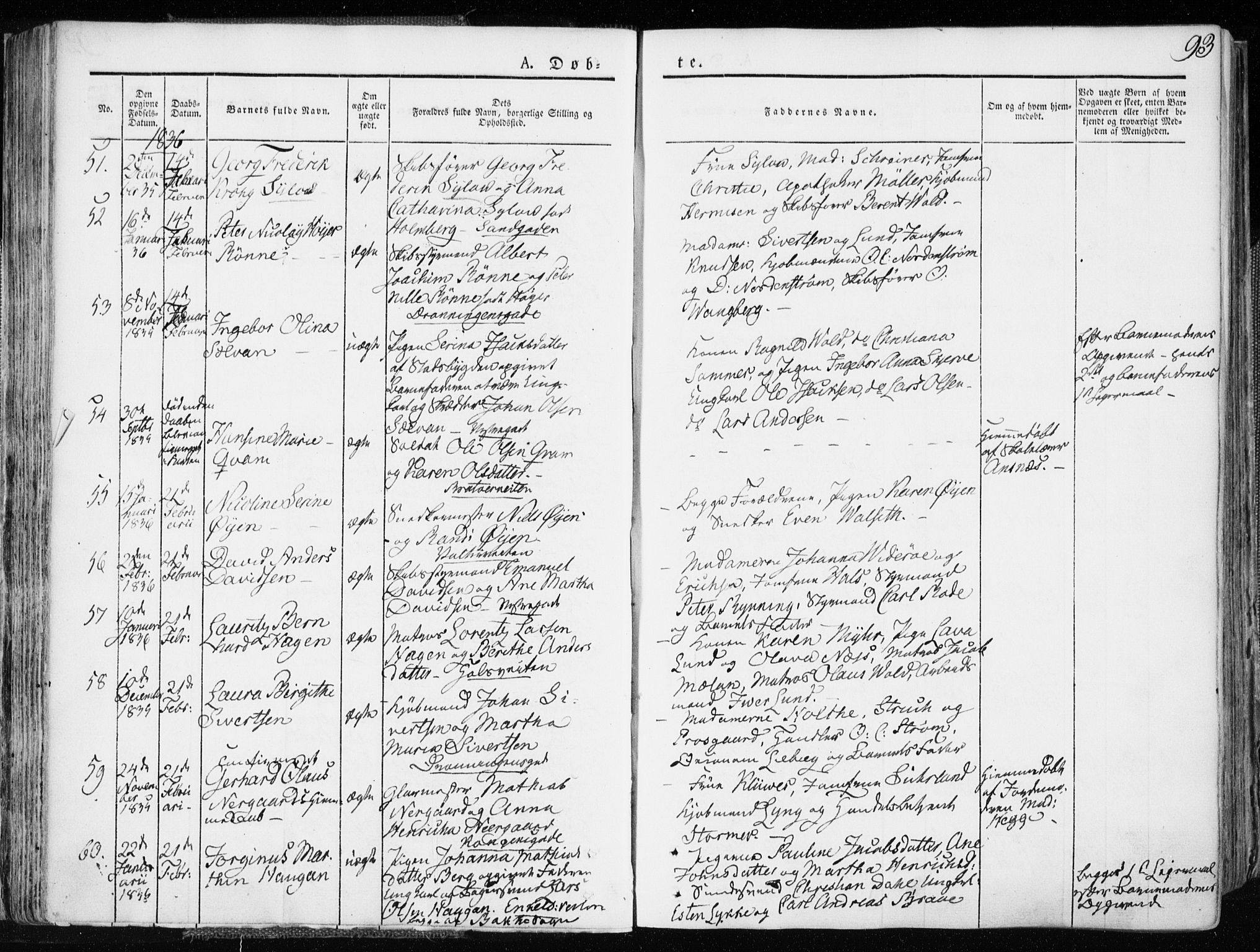 Ministerialprotokoller, klokkerbøker og fødselsregistre - Sør-Trøndelag, SAT/A-1456/601/L0047: Ministerialbok nr. 601A15, 1831-1839, s. 93