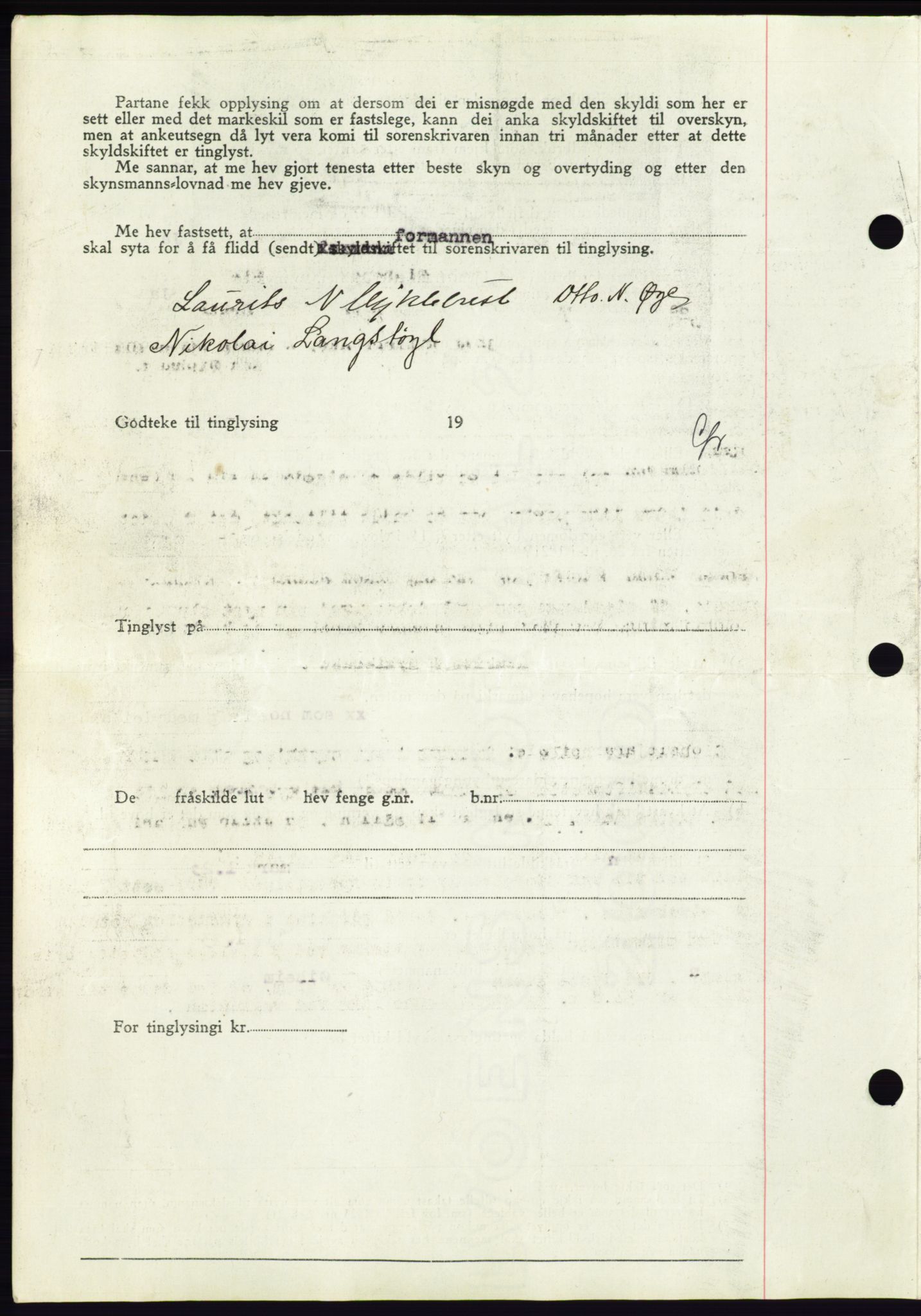 Søre Sunnmøre sorenskriveri, AV/SAT-A-4122/1/2/2C/L0071: Pantebok nr. 65, 1941-1941, Dagboknr: 684/1941