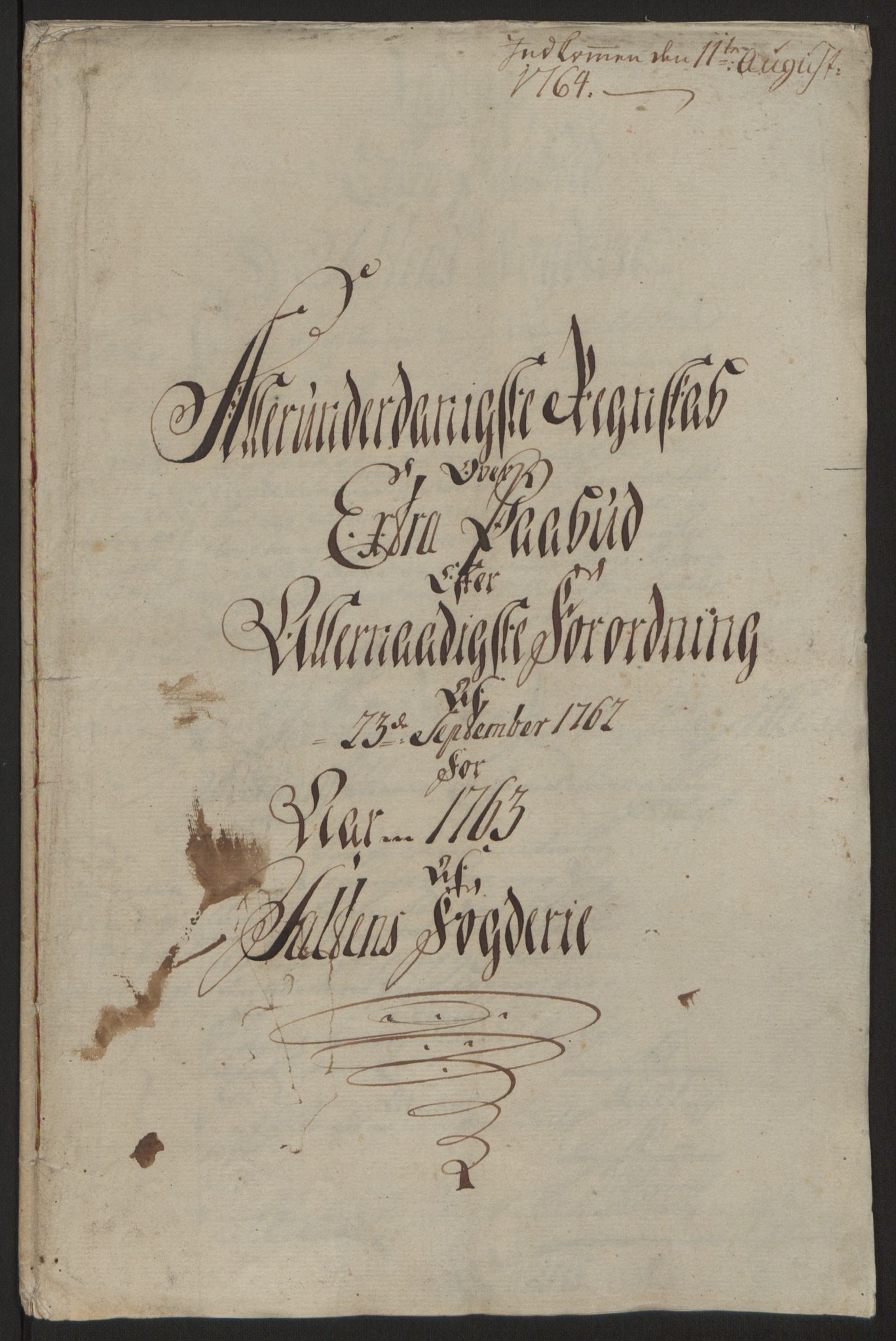 Rentekammeret inntil 1814, Reviderte regnskaper, Fogderegnskap, RA/EA-4092/R66/L4670: Ekstraskatten Salten, 1762-1764, s. 139