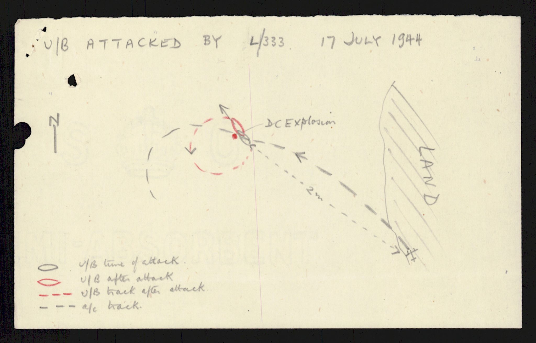 Forsvaret, 333 Skvadron, AV/RA-RAFA-2003/1/Da/L0041: Combat, Crash and and Circumstantial Reports , 1943-1945, s. 231