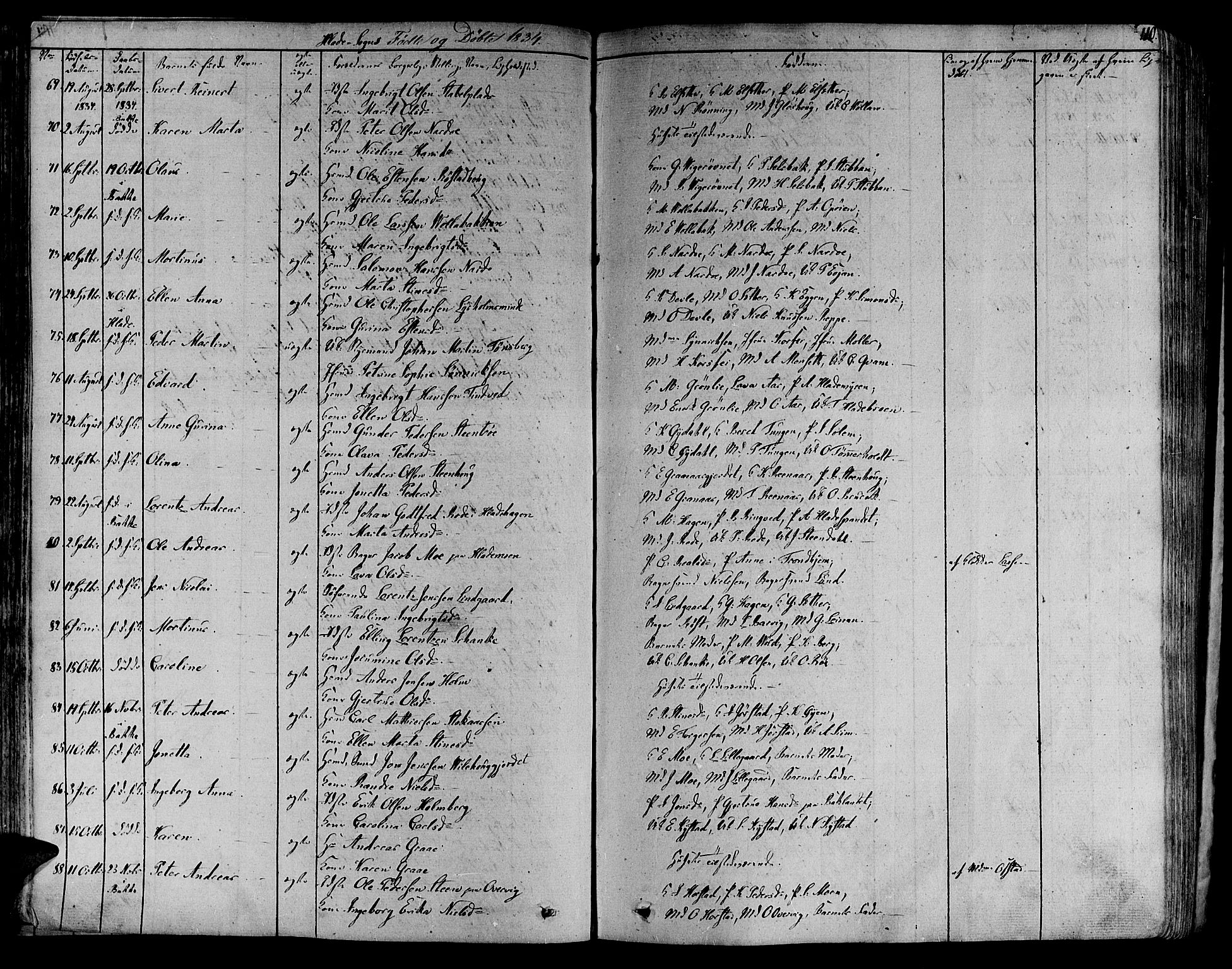 Ministerialprotokoller, klokkerbøker og fødselsregistre - Sør-Trøndelag, SAT/A-1456/606/L0286: Ministerialbok nr. 606A04 /1, 1823-1840, s. 110