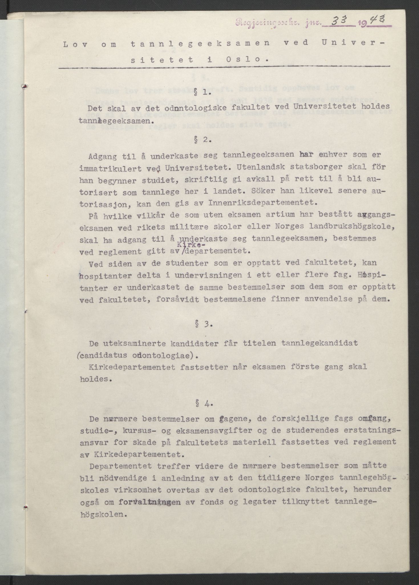 NS-administrasjonen 1940-1945 (Statsrådsekretariatet, de kommisariske statsråder mm), RA/S-4279/D/Db/L0099: Lover, 1943, s. 69