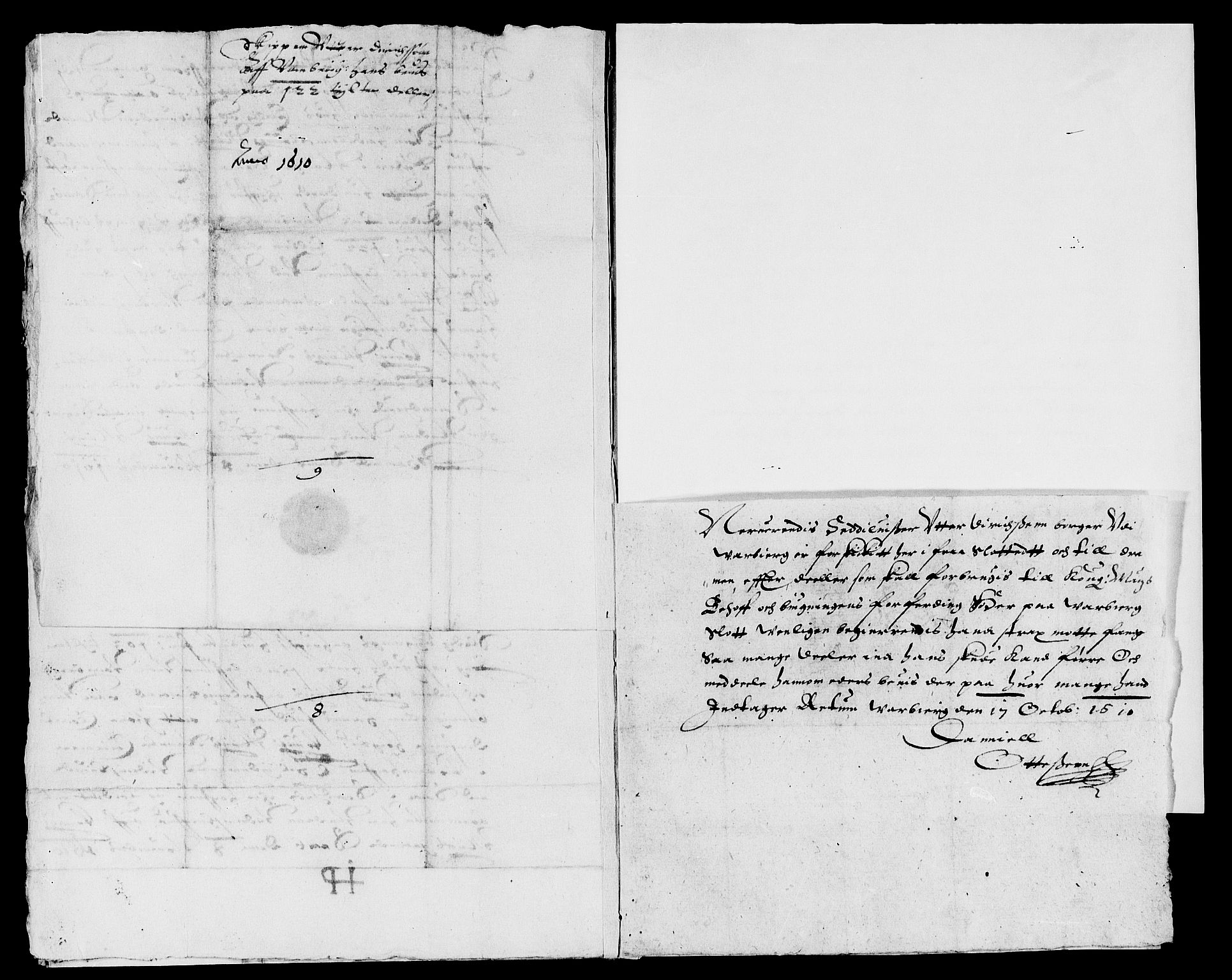 Rentekammeret inntil 1814, Reviderte regnskaper, Lensregnskaper, AV/RA-EA-5023/R/Rb/Rbm/L0001: Eiker len, 1607-1618