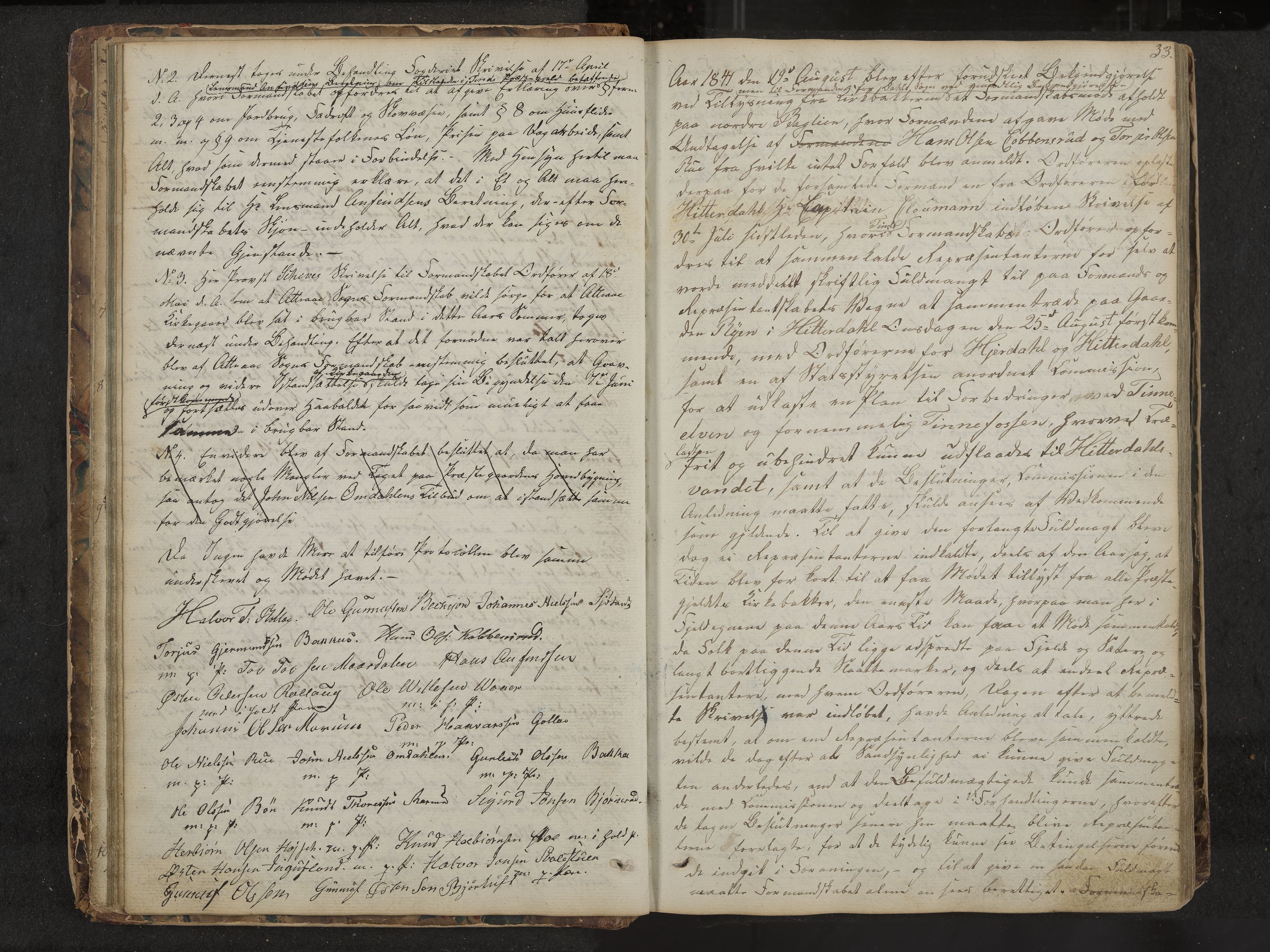 Tinn formannskap og sentraladministrasjon, IKAK/0826021-1/A/Aa/L0001: Møtebok, 1838-1882, s. 33