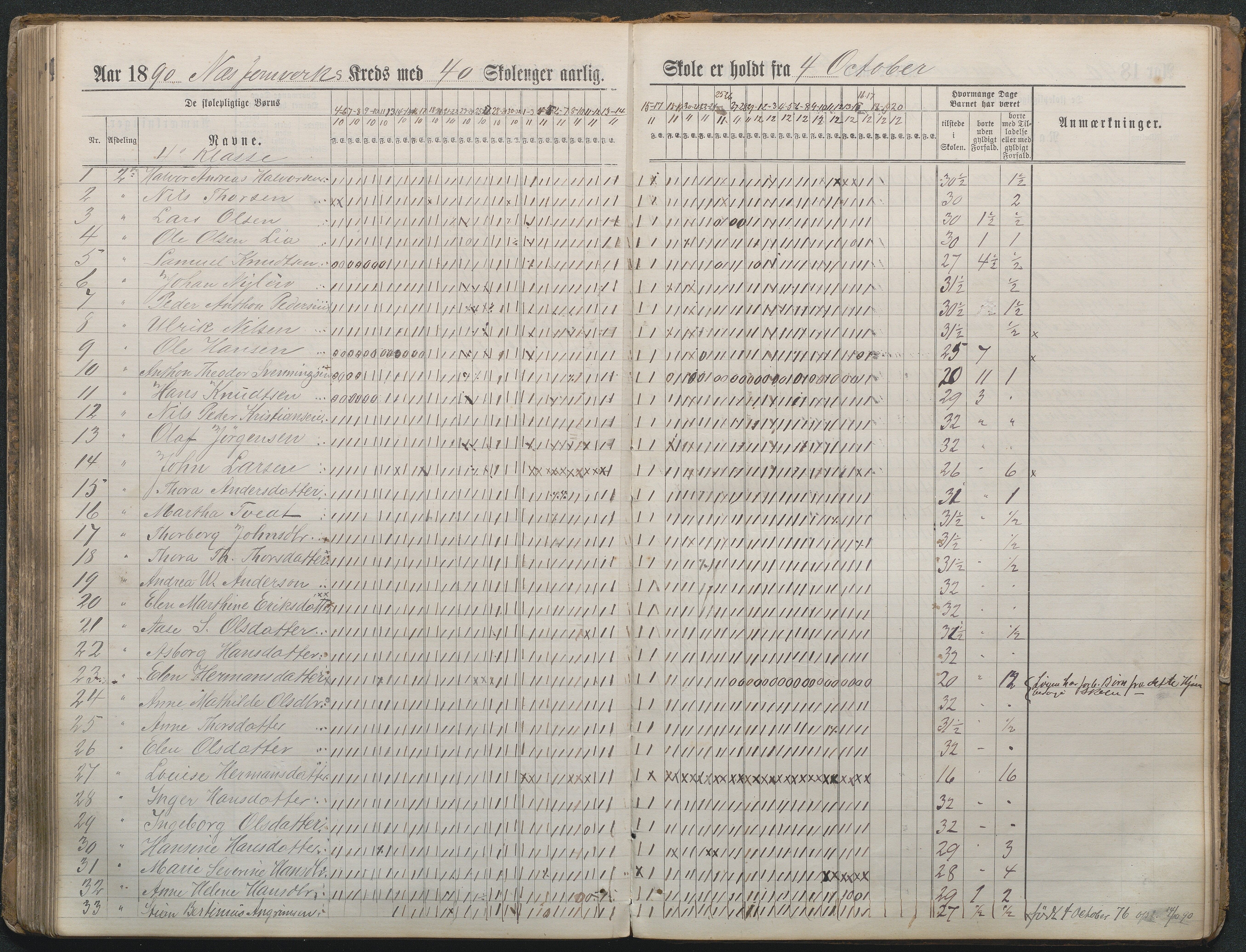 Næs Jernverk faste skole, AAMA/DA-1086/F/F01/L0004: Nr.4 Dagbok, 1882-1891, s. 165