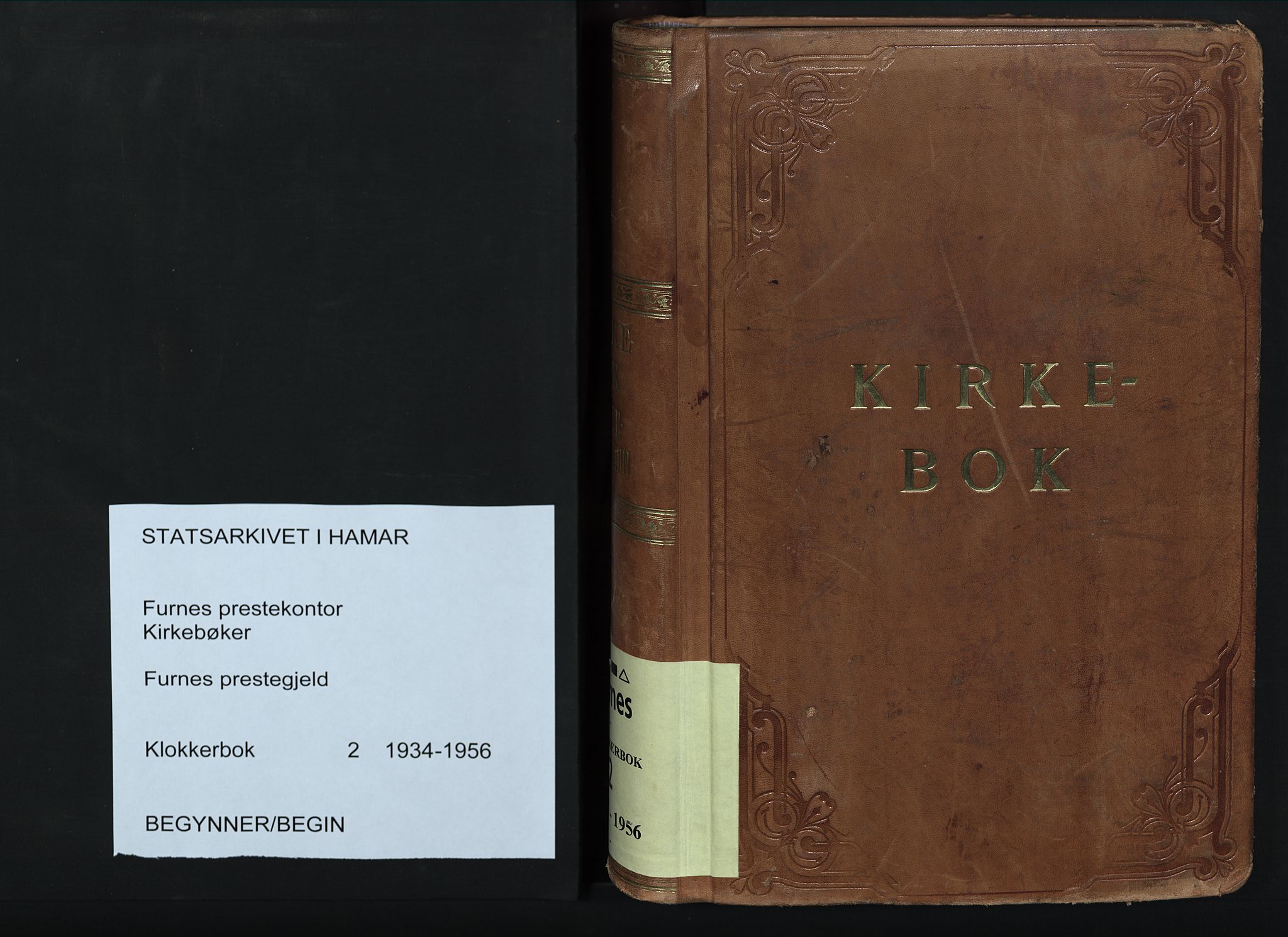 Furnes prestekontor, AV/SAH-PREST-012/L/La/L0002: Klokkerbok nr. 2, 1934-1956