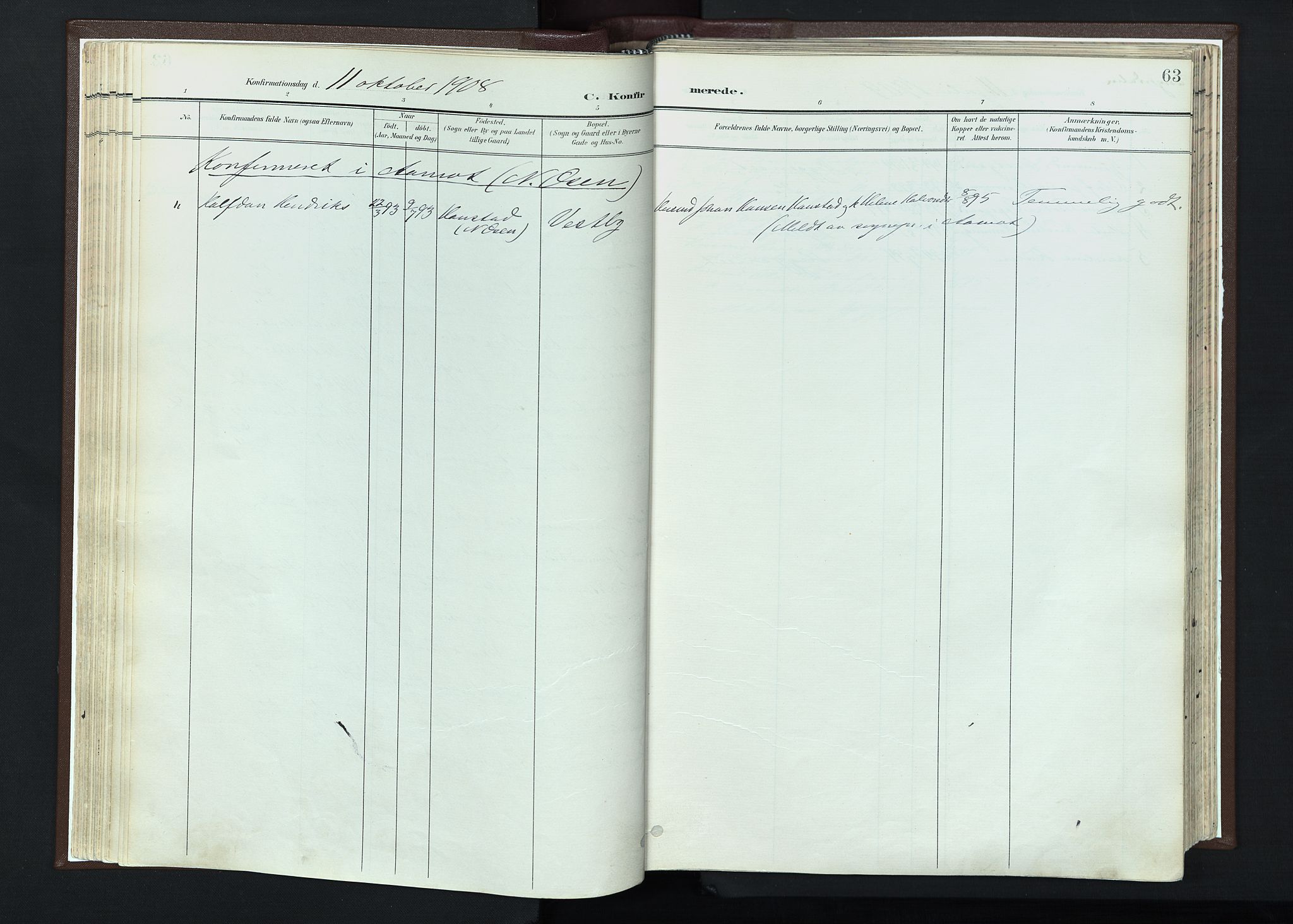 Trysil prestekontor, AV/SAH-PREST-046/H/Ha/Haa/L0013: Ministerialbok nr. 13, 1898-1911, s. 63