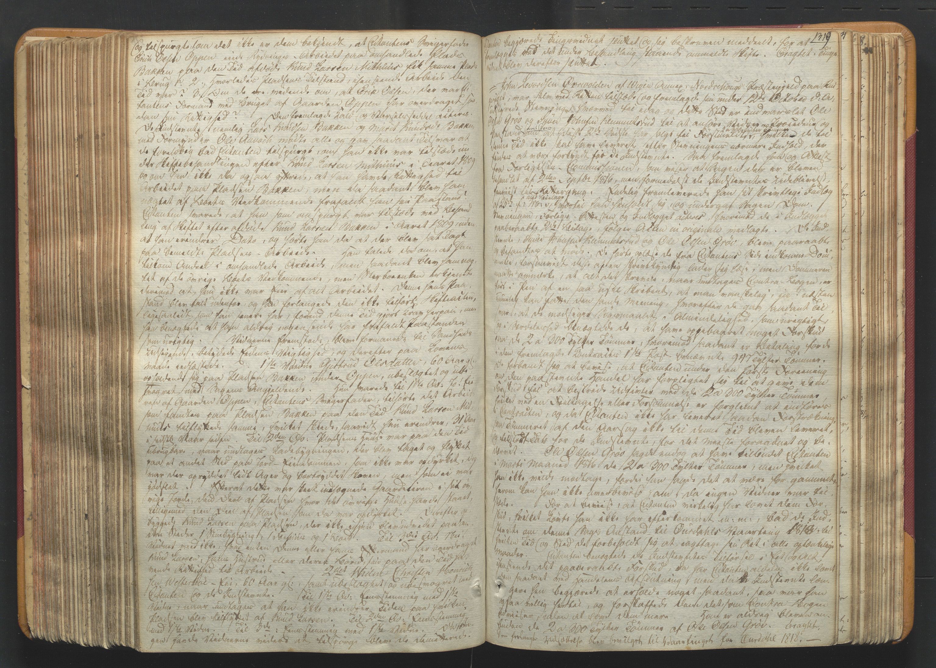 Valdres sorenskriveri, SAH/TING-016/G/Gb/L0005: Tingbok, 1811-1821, s. 318b-319a