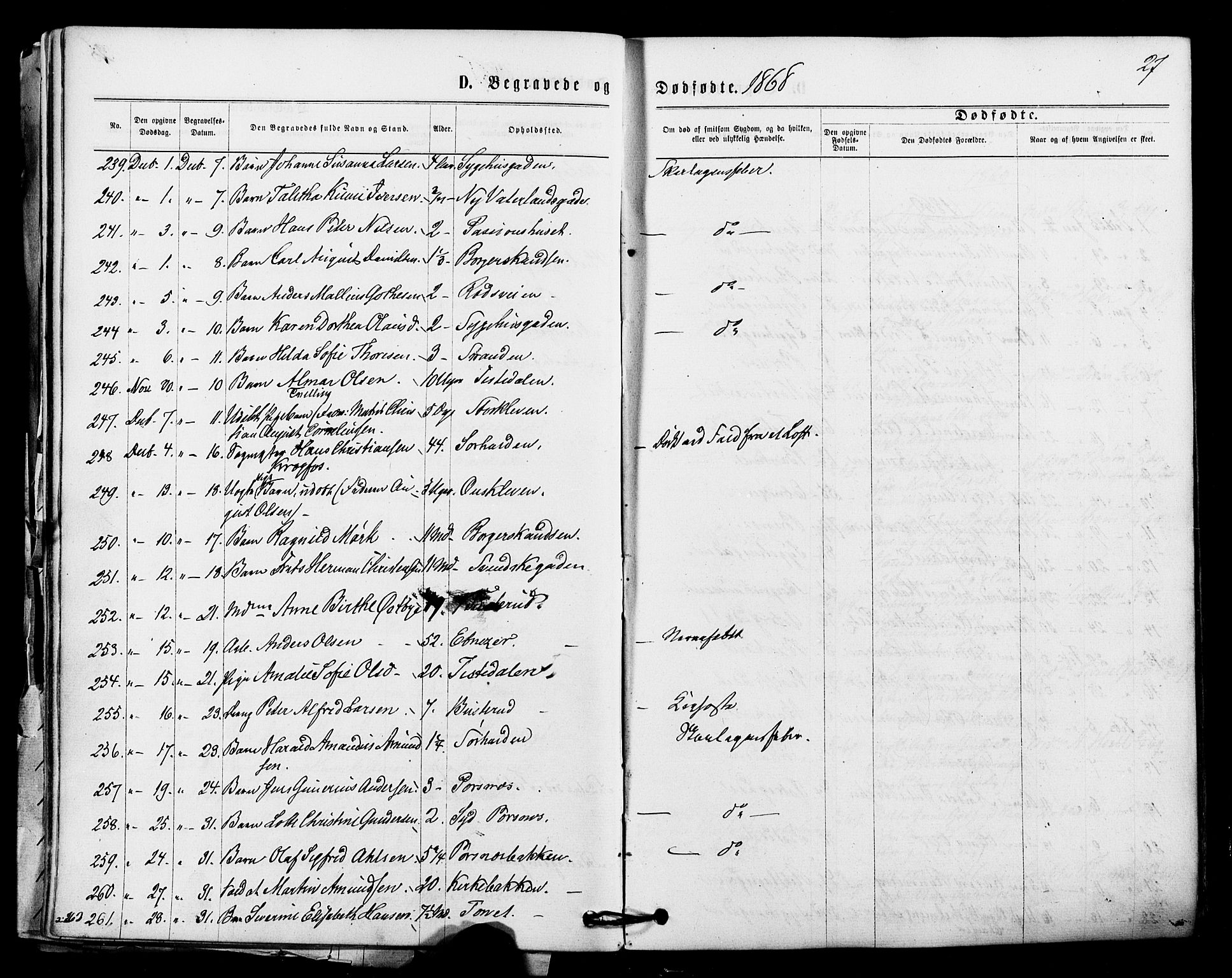Halden prestekontor Kirkebøker, SAO/A-10909/F/Fa/L0010: Ministerialbok nr. I 10, 1866-1877, s. 27