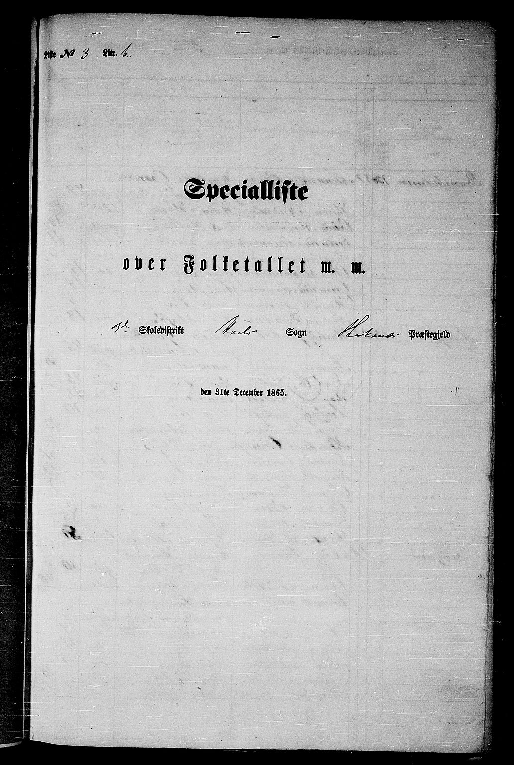RA, Folketelling 1865 for 1860P Buksnes prestegjeld, 1865, s. 62