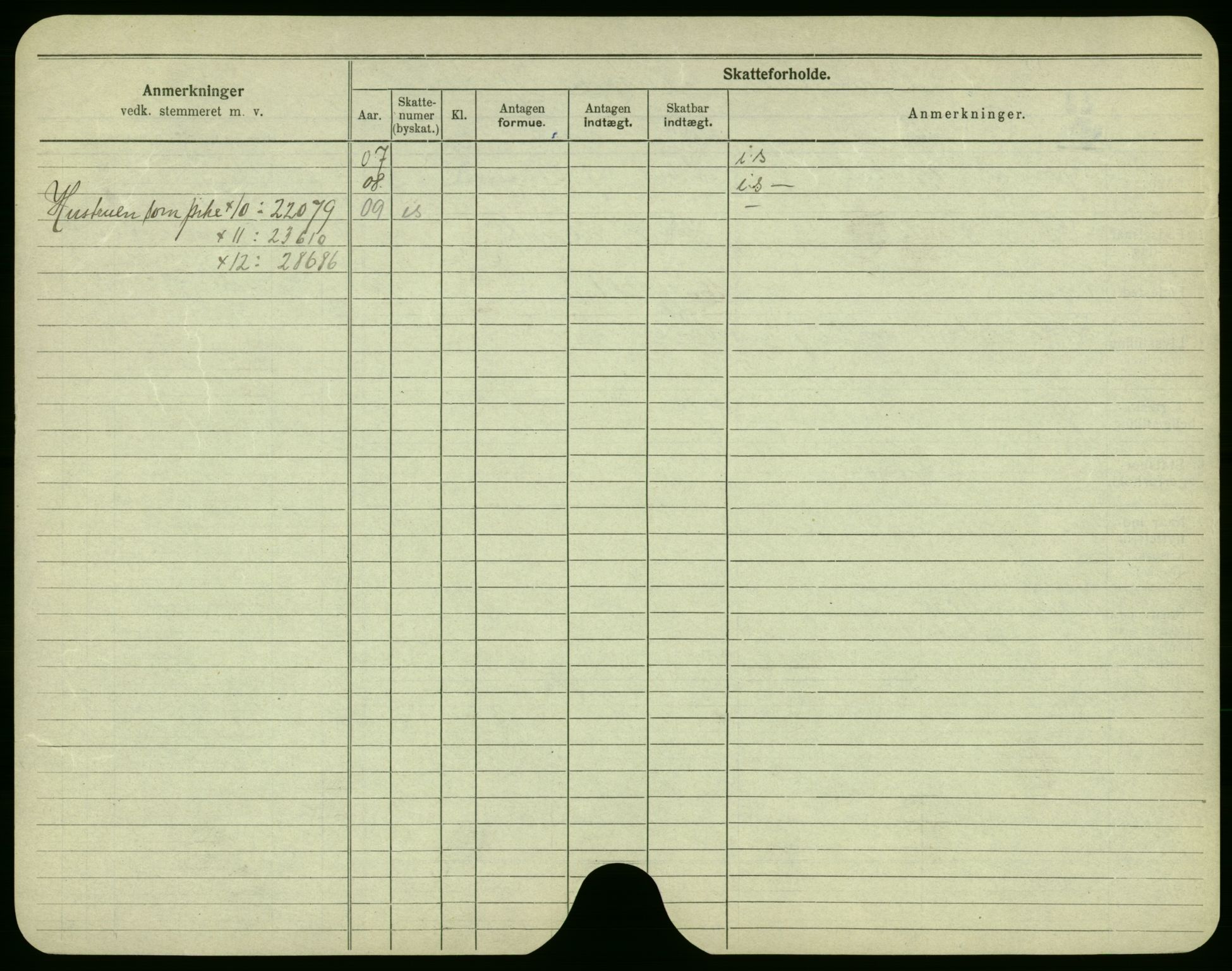 Oslo folkeregister, Registerkort, SAO/A-11715/F/Fa/Fac/L0002: Menn, 1906-1914, s. 25b