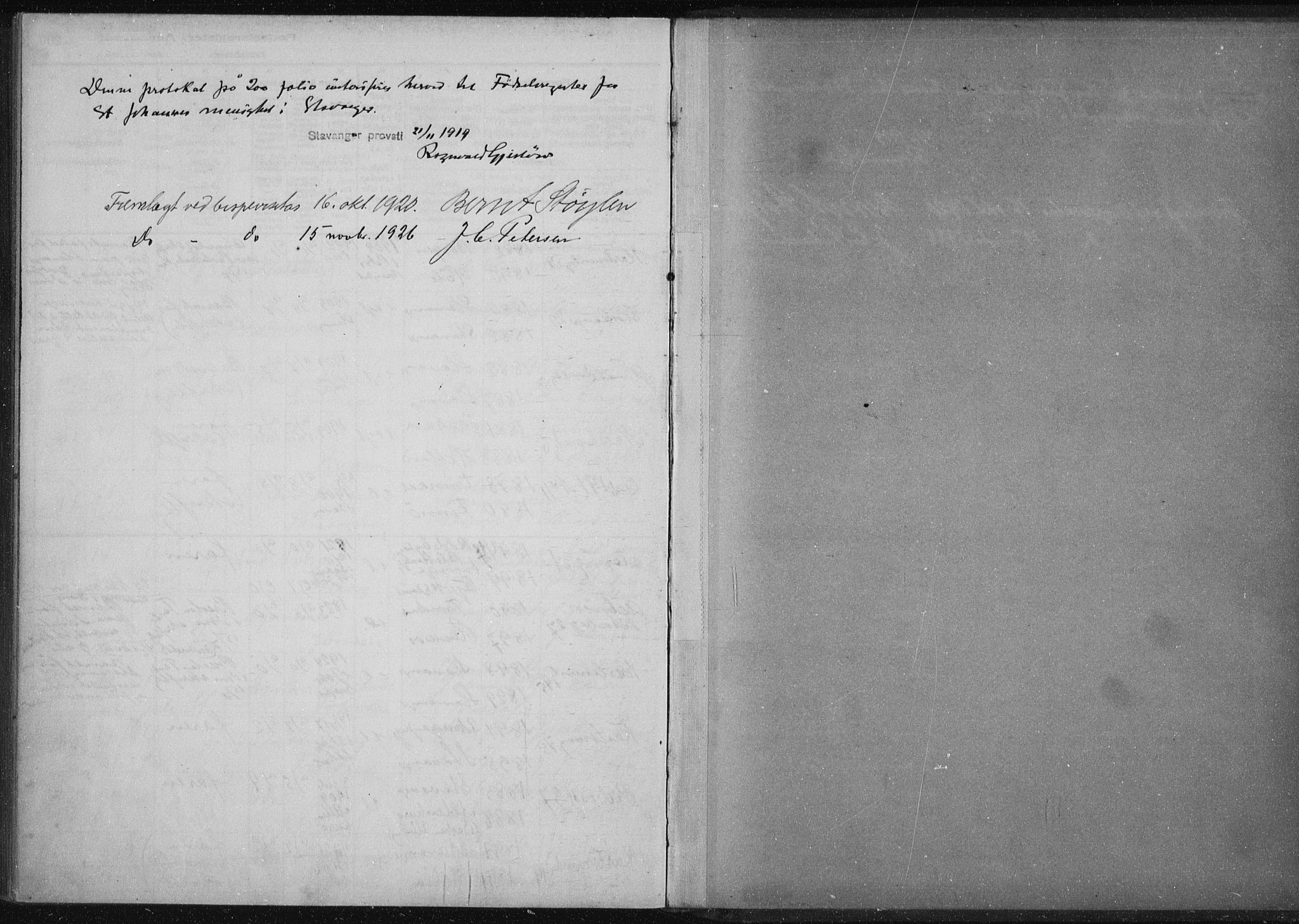 St. Johannes sokneprestkontor, SAST/A-101814/002/A/L0002: Fødselsregister nr. 2, 1919-1924