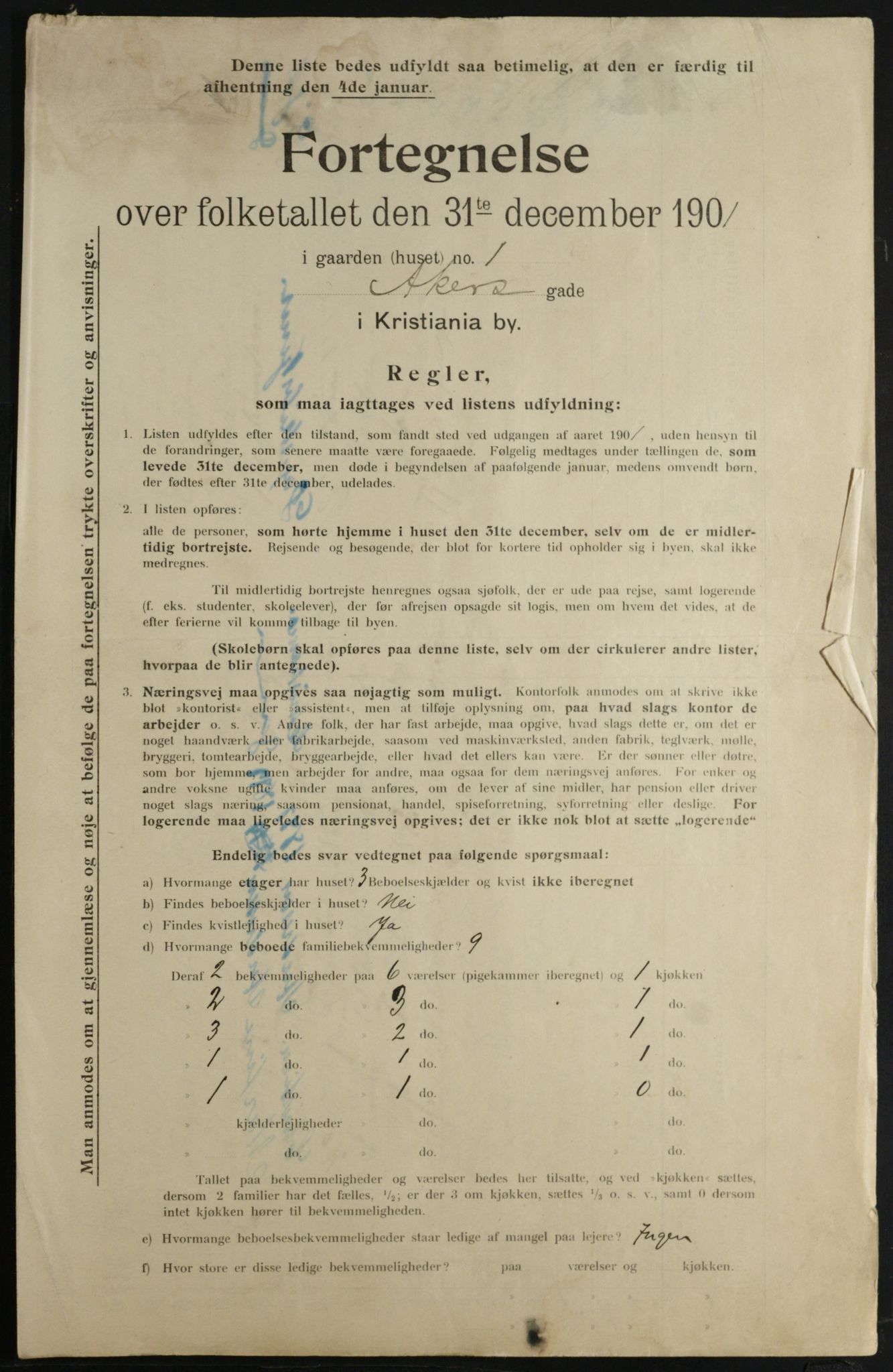 OBA, Kommunal folketelling 31.12.1901 for Kristiania kjøpstad, 1901, s. 42