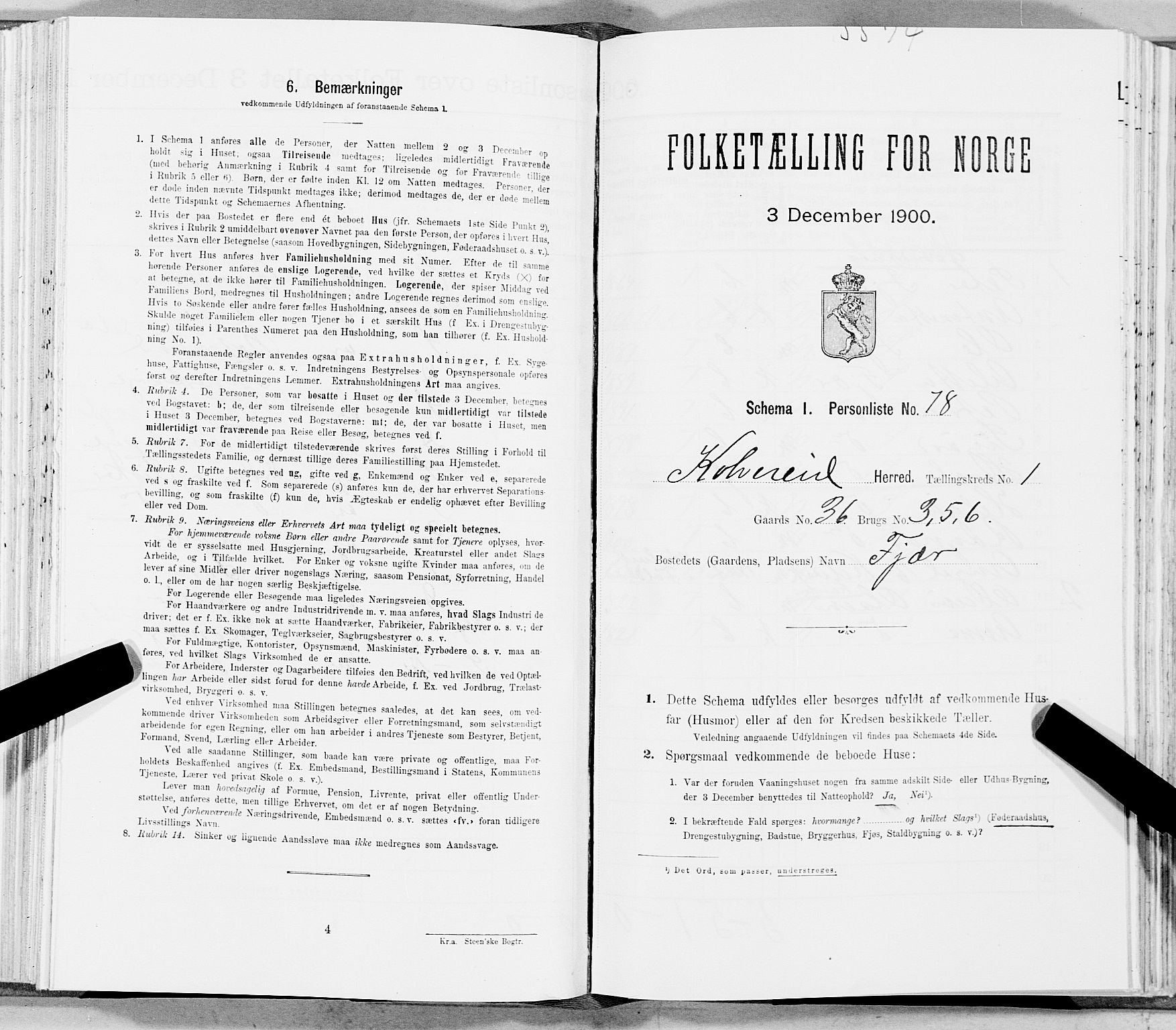 SAT, Folketelling 1900 for 1752 Kolvereid herred, 1900, s. 248