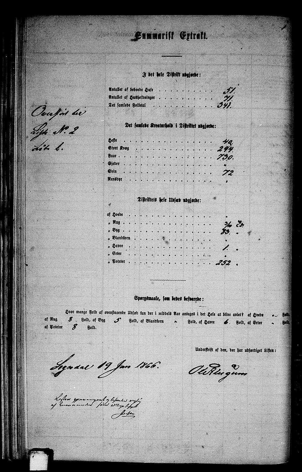 RA, Folketelling 1865 for 1420P Sogndal prestegjeld, 1865, s. 42