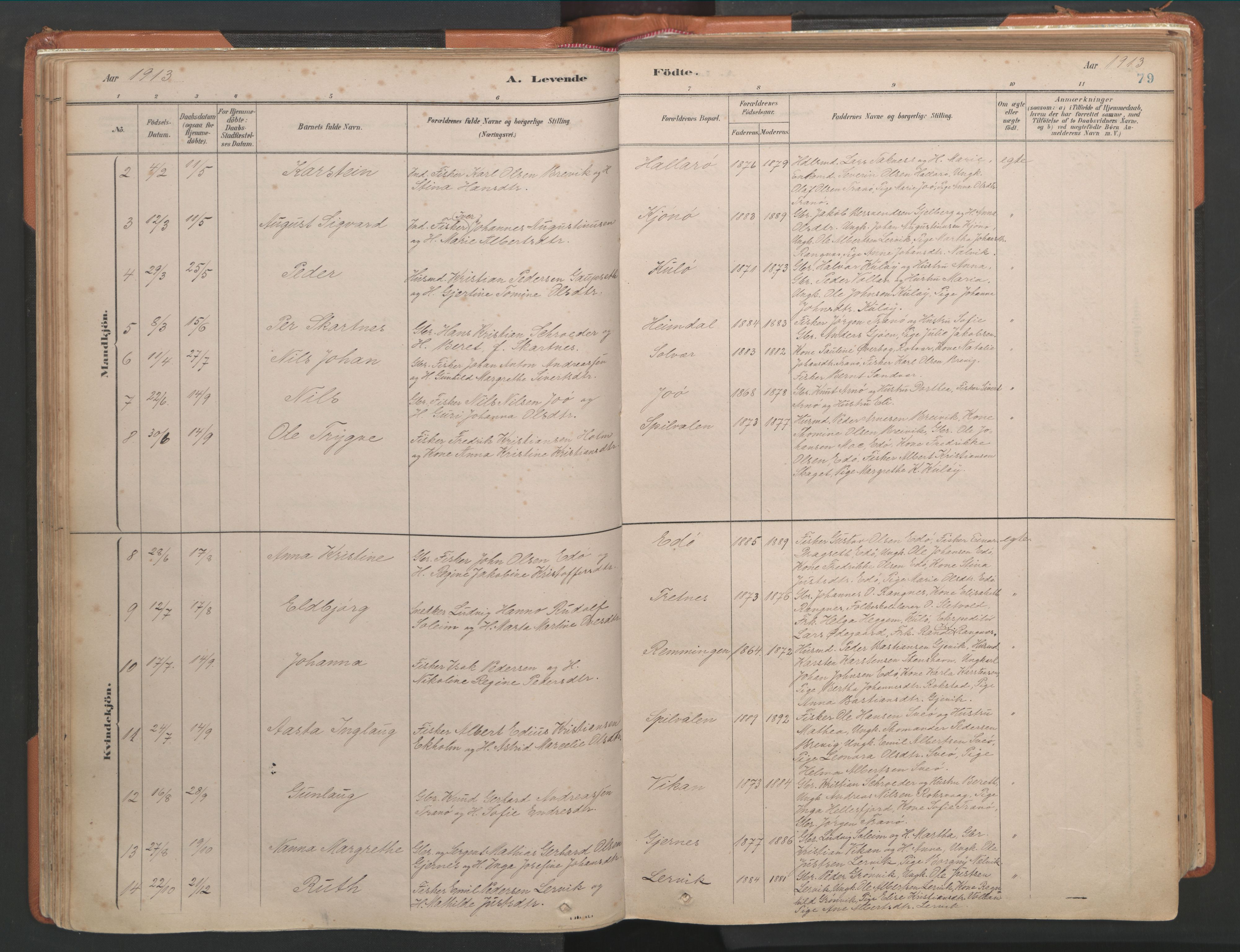 Ministerialprotokoller, klokkerbøker og fødselsregistre - Møre og Romsdal, AV/SAT-A-1454/581/L0941: Ministerialbok nr. 581A09, 1880-1919, s. 79