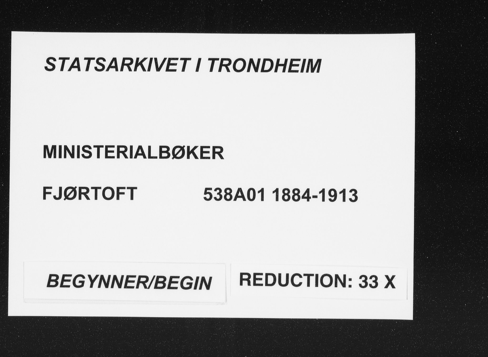 Ministerialprotokoller, klokkerbøker og fødselsregistre - Møre og Romsdal, SAT/A-1454/538/L0522: Ministerialbok nr. 538A01, 1884-1913