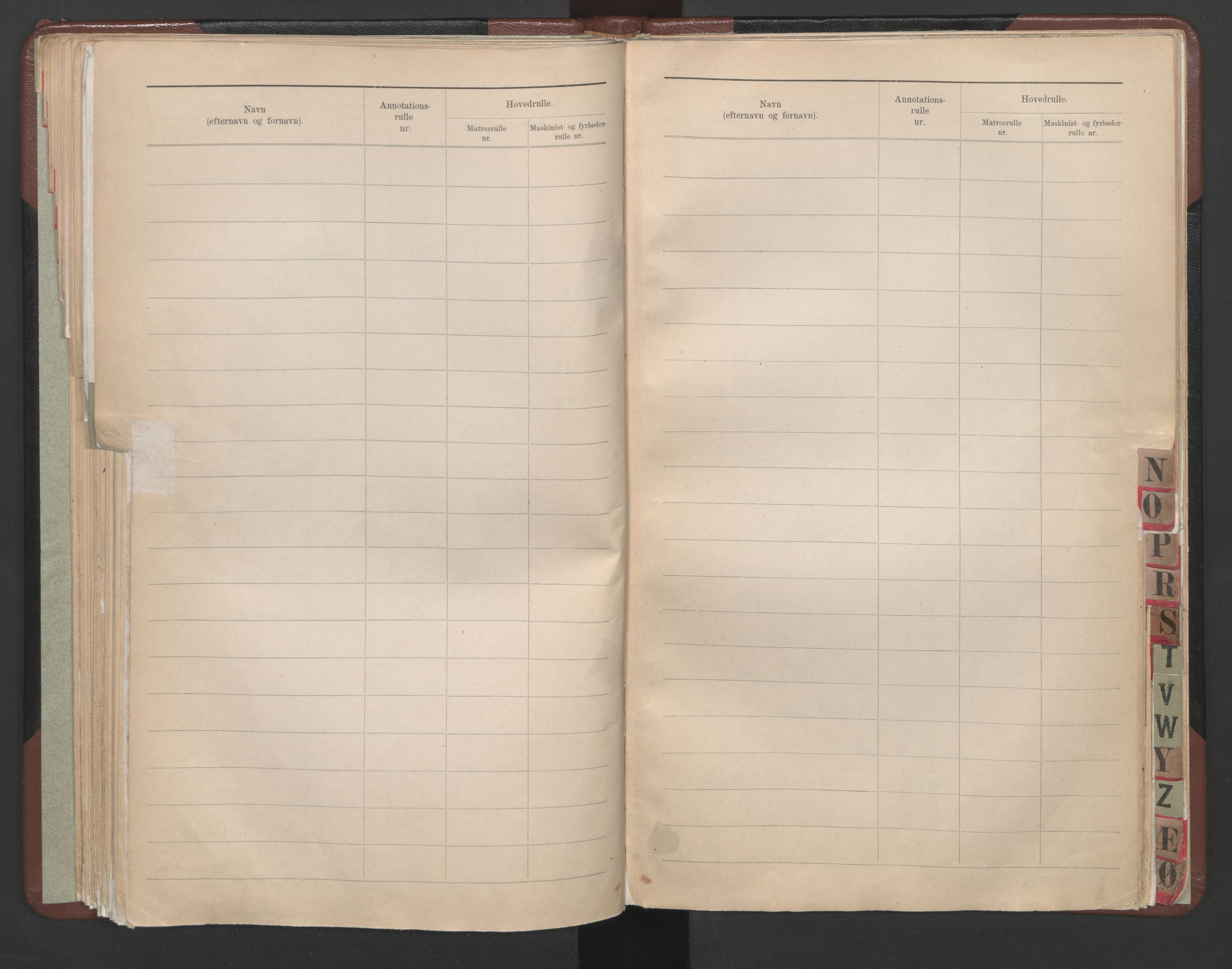 Arendal mønstringskrets, SAK/2031-0012/F/Fb/L0028: Register til annotasjonsrulle og hovedrulle A og B, S-26, 1902-1948, s. 72