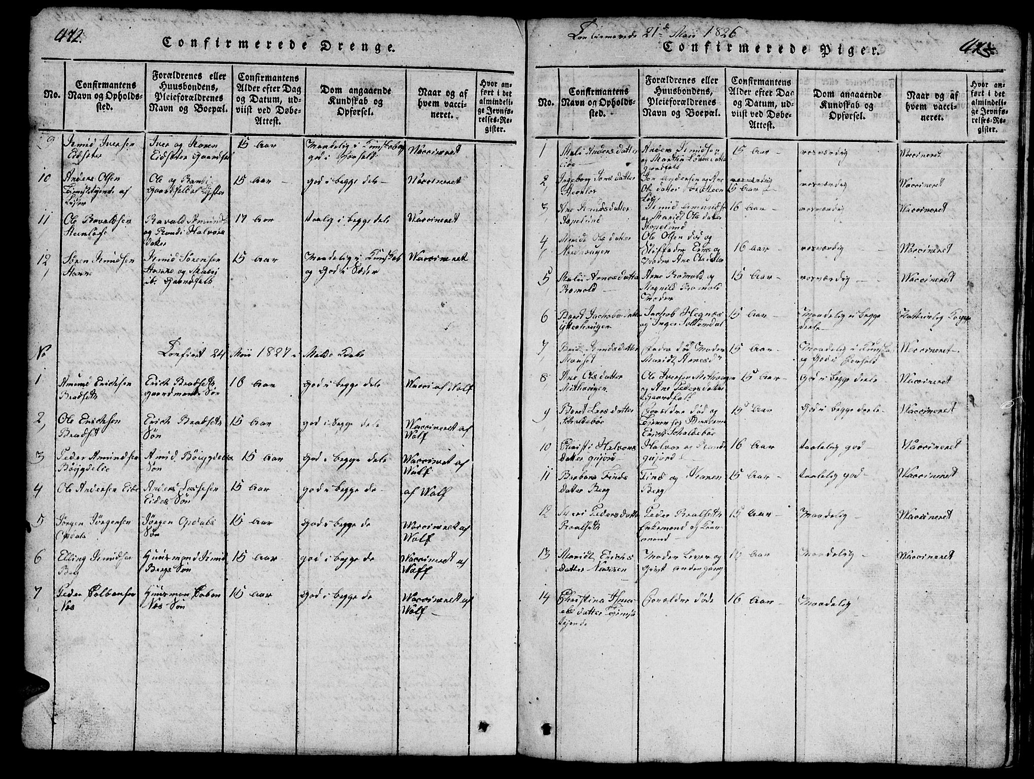 Ministerialprotokoller, klokkerbøker og fødselsregistre - Møre og Romsdal, SAT/A-1454/557/L0683: Klokkerbok nr. 557C01, 1818-1862, s. 472-473