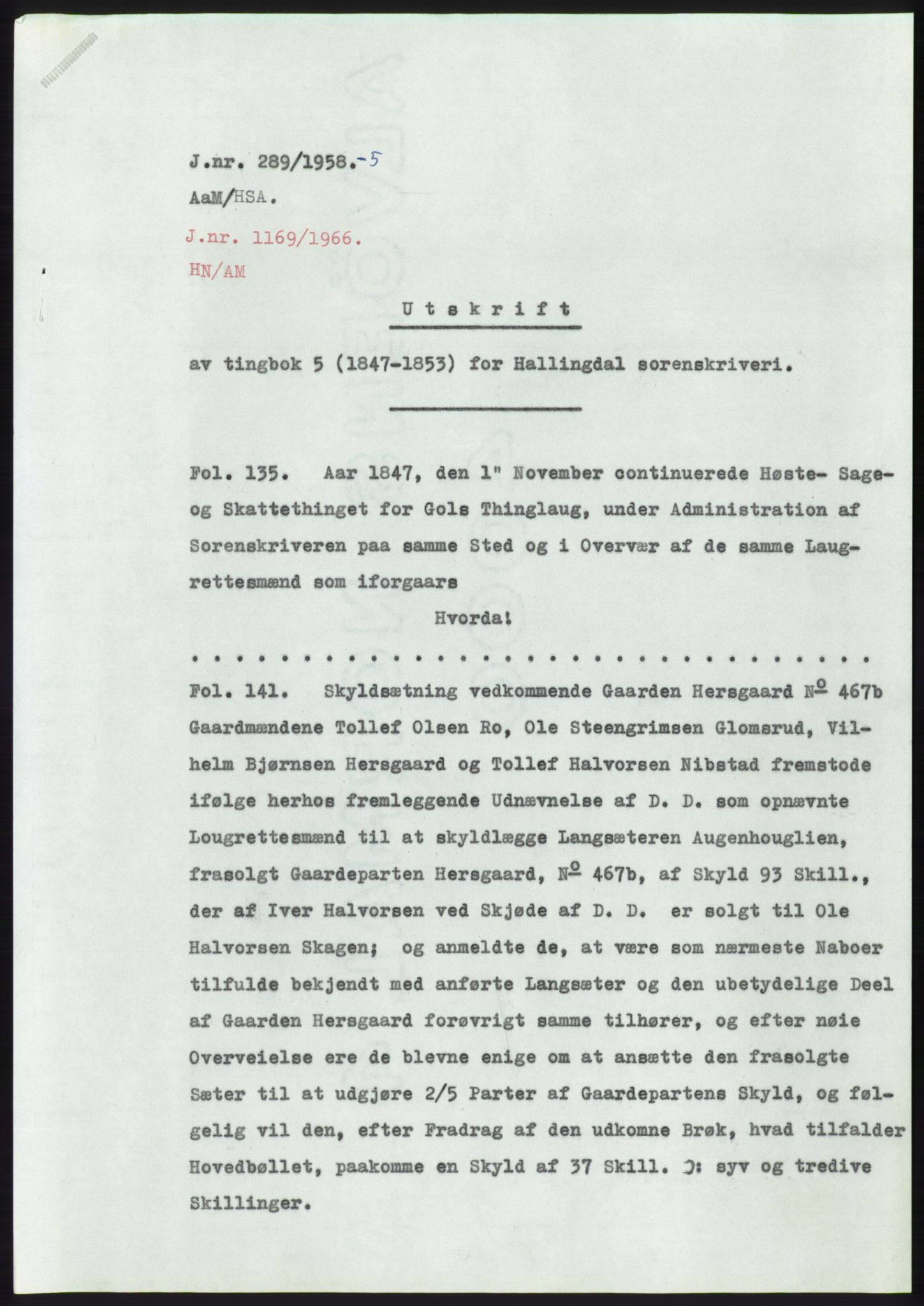 Statsarkivet i Kongsberg, SAKO/A-0001, 1958, s. 149