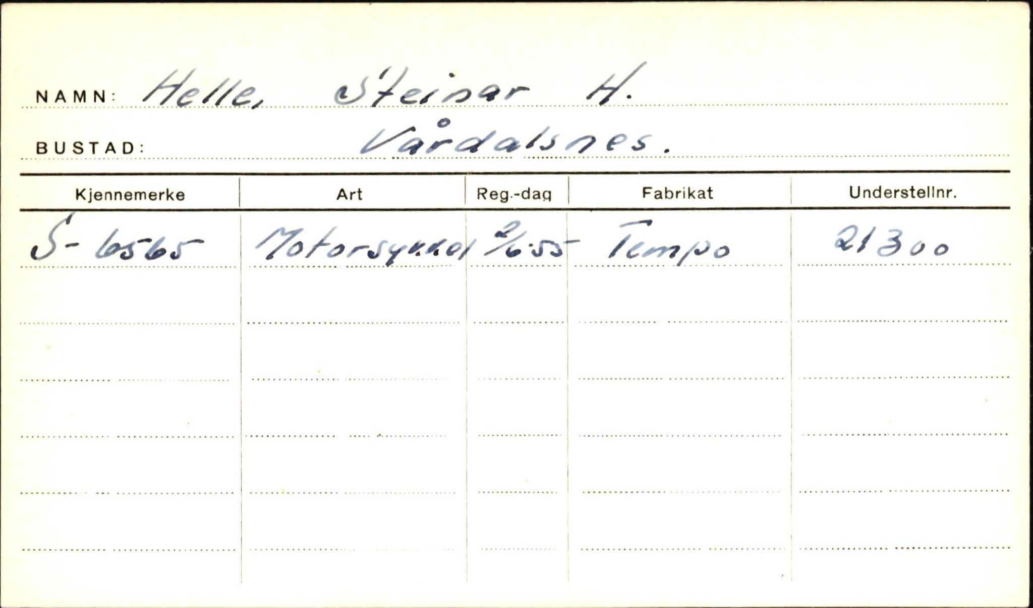 Statens vegvesen, Sogn og Fjordane vegkontor, AV/SAB-A-5301/4/F/L0001A: Eigarregister Fjordane til 1.6.1961, 1930-1961, s. 359