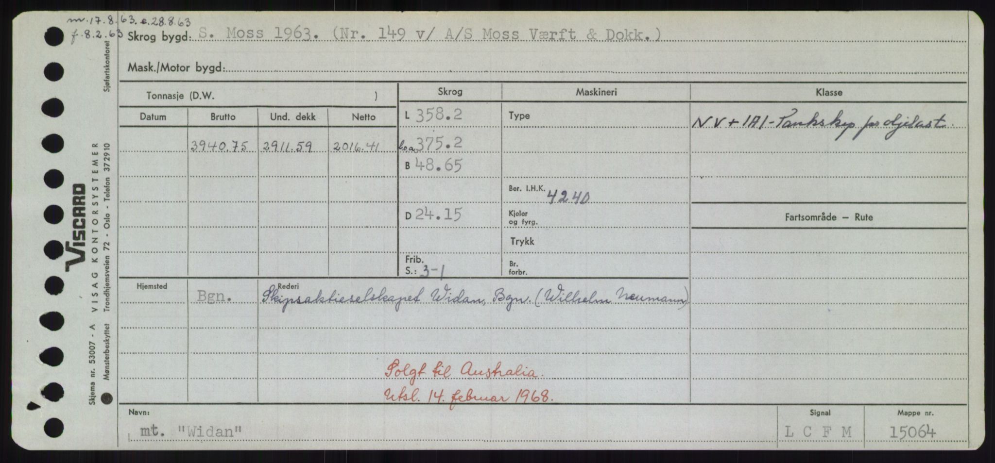 Sjøfartsdirektoratet med forløpere, Skipsmålingen, RA/S-1627/H/Hd/L0041: Fartøy, Vi-Ås, s. 309