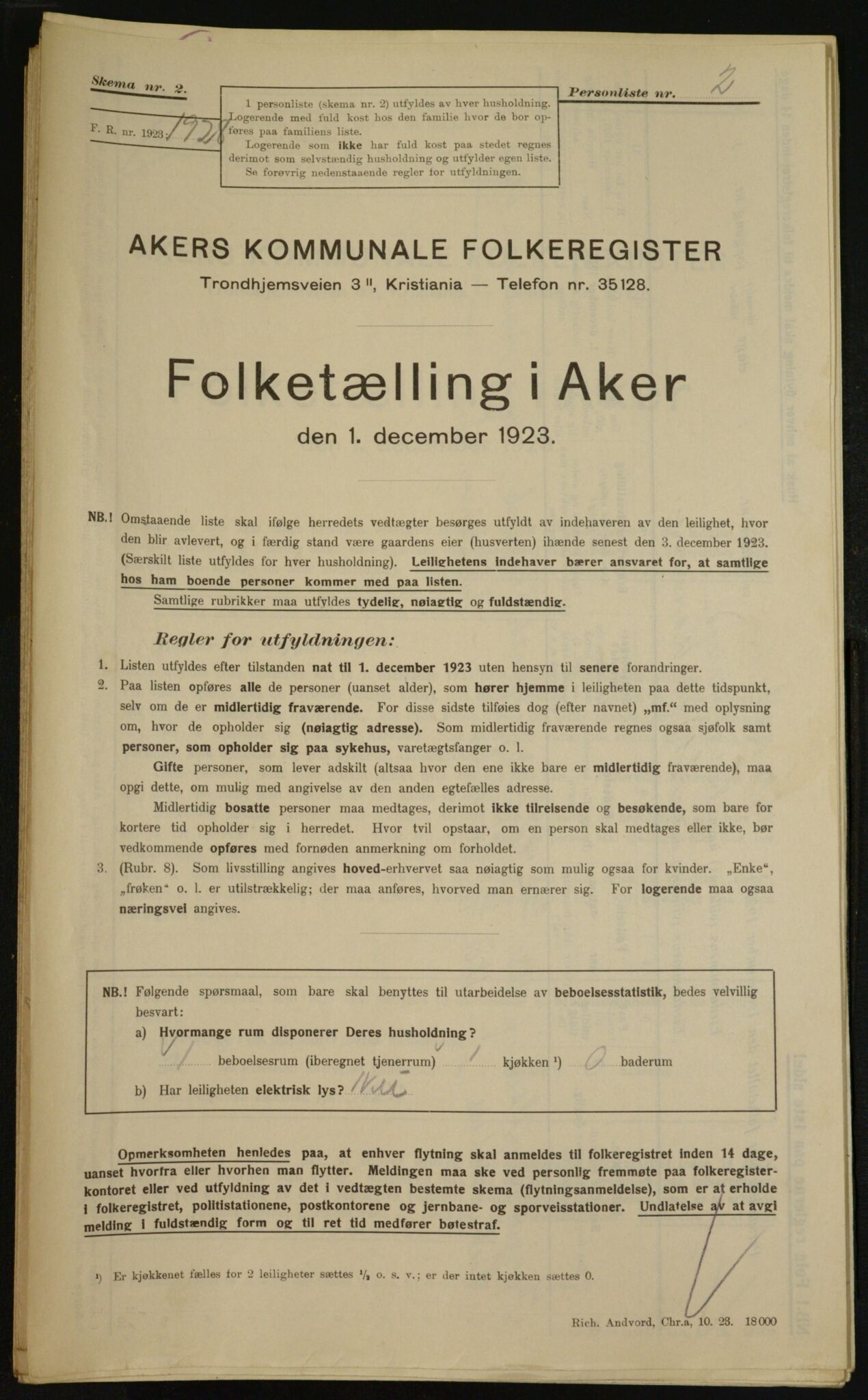 , Kommunal folketelling 1.12.1923 for Aker, 1923, s. 34768