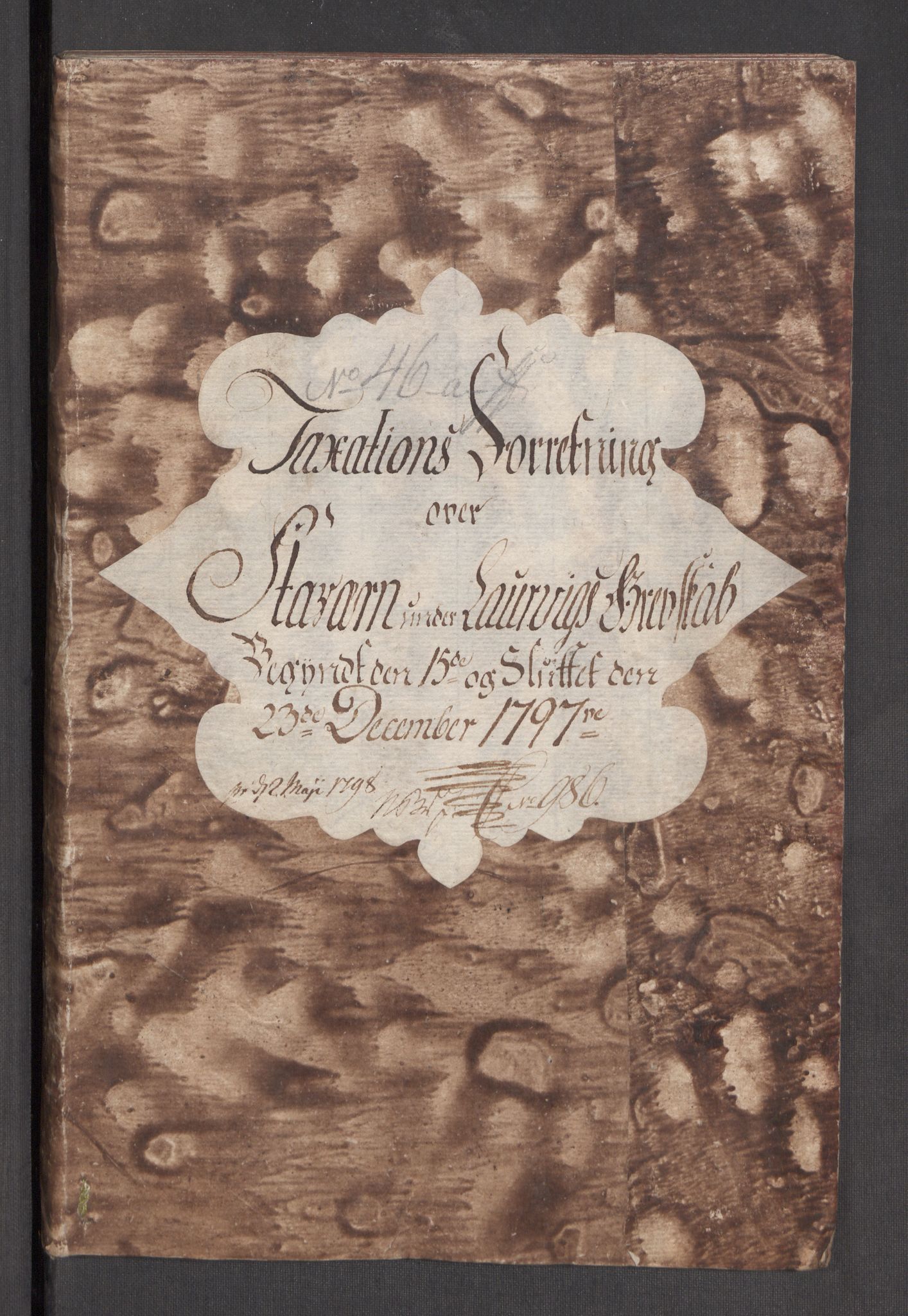 Kommersekollegiet, Brannforsikringskontoret 1767-1814, RA/EA-5458/F/Fb/L0069/0002: Larvik grevskap / Branntakstprotokoll Stavern, 1797