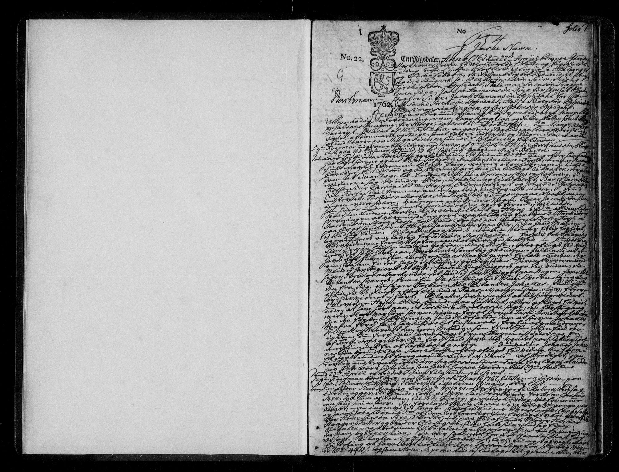 Hardanger og Voss sorenskriveri, SAB/A-2501/1/1A/1Ae/L0002: Tingbok for Lysekloster, 1762-1776, s. 0b-1a
